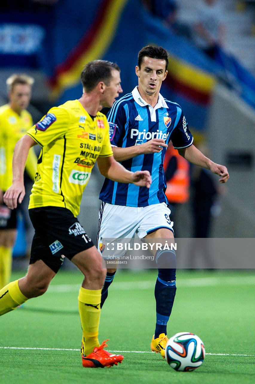 Mjällbys David Löfquist och Djurgårdens Haris Radetinac