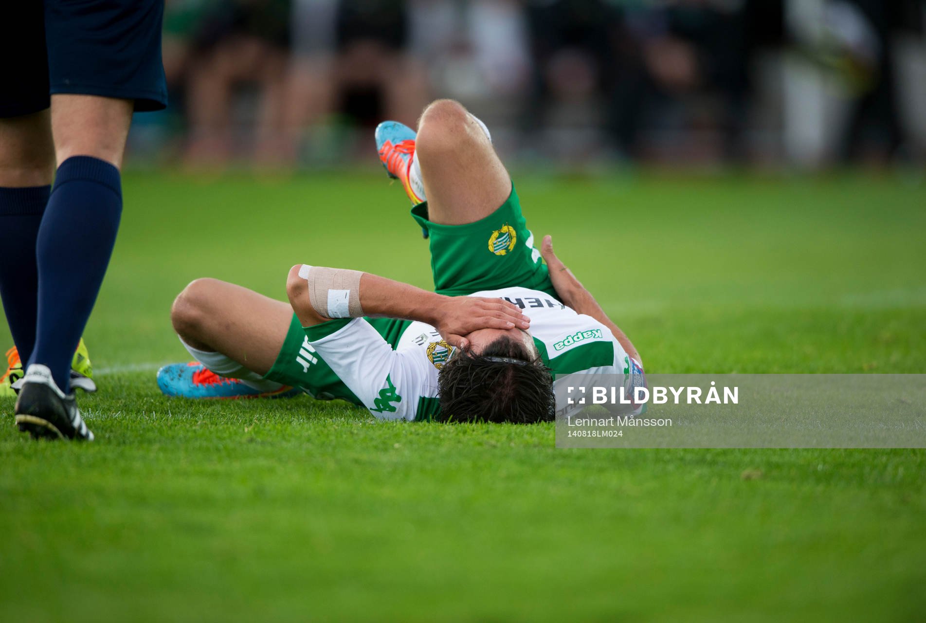 Hammarbys Lars Fuhre utslagen matchen i Superettan mellan