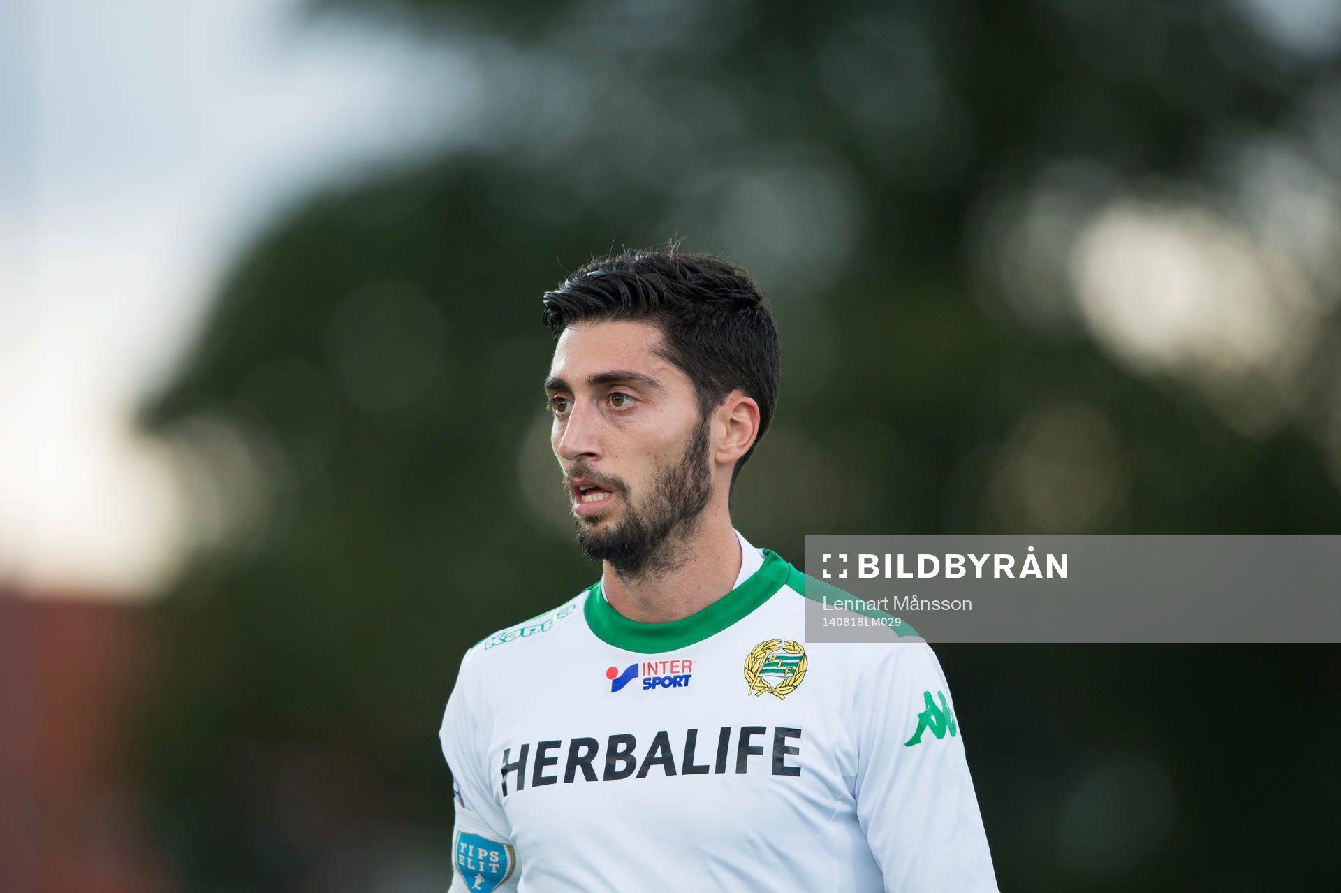 Hammarbys Nahir Besara i matchen i Superettan mellan
