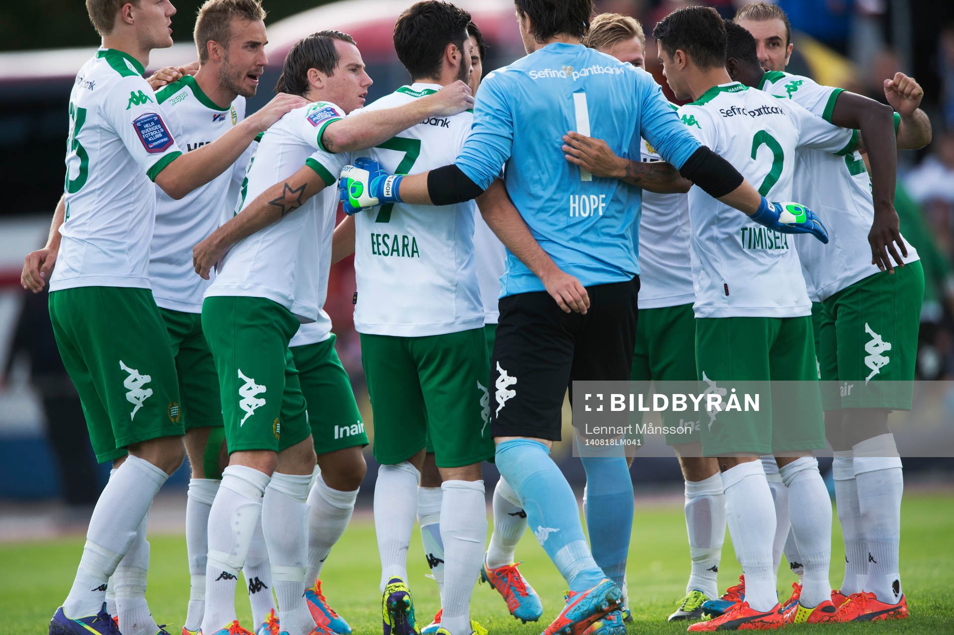 Hammarby laddar upp i matchen i Superettan mellan