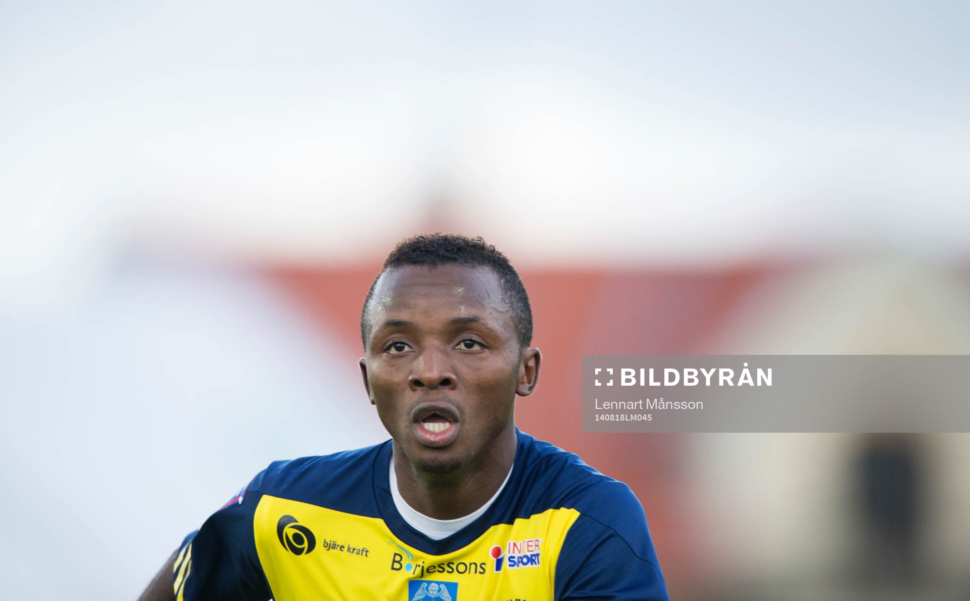 Ängelholms Monday Samuel  i matchen i Superettan mellan