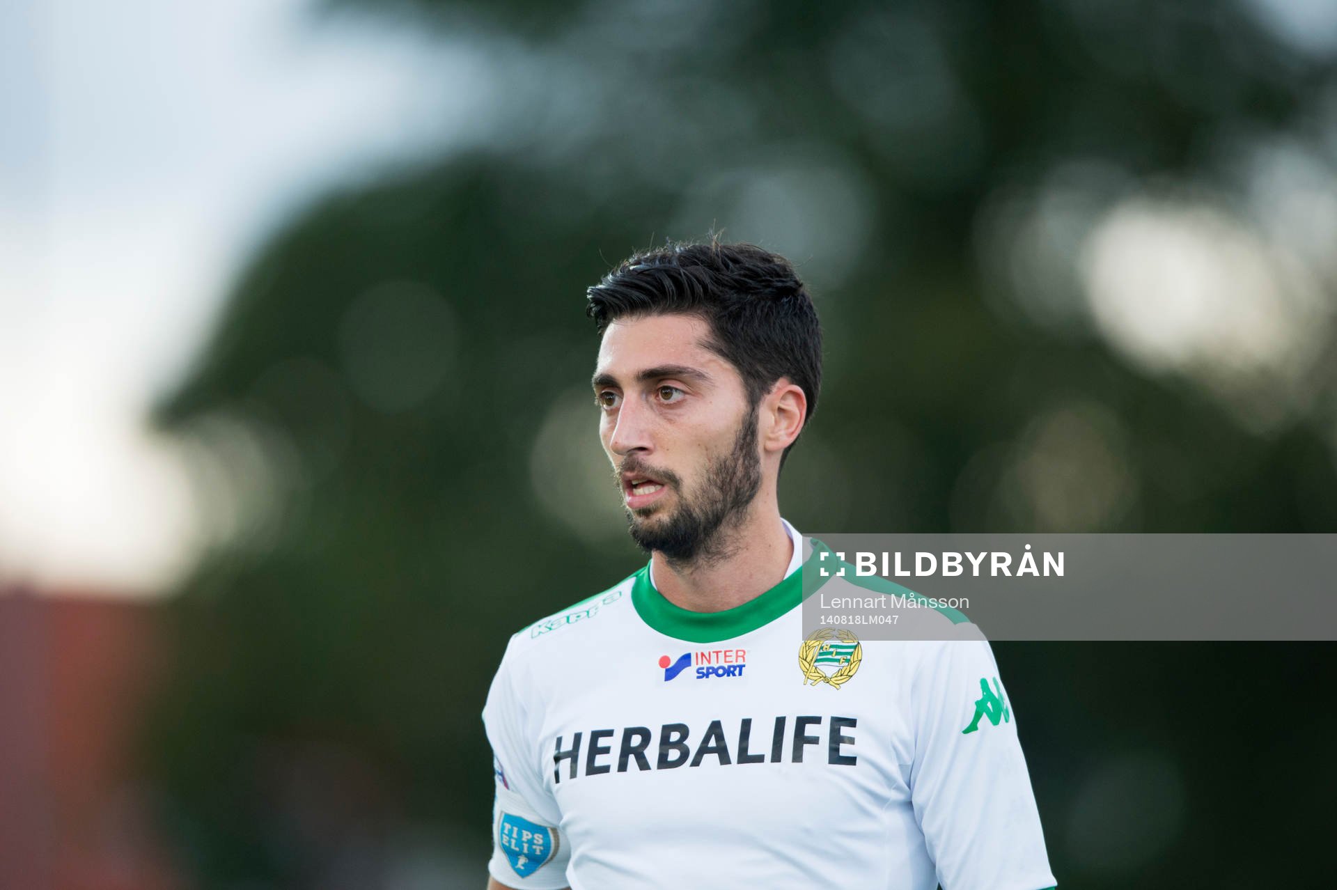 Hammarbys Nahir Besara i matchen i Superettan mellan
