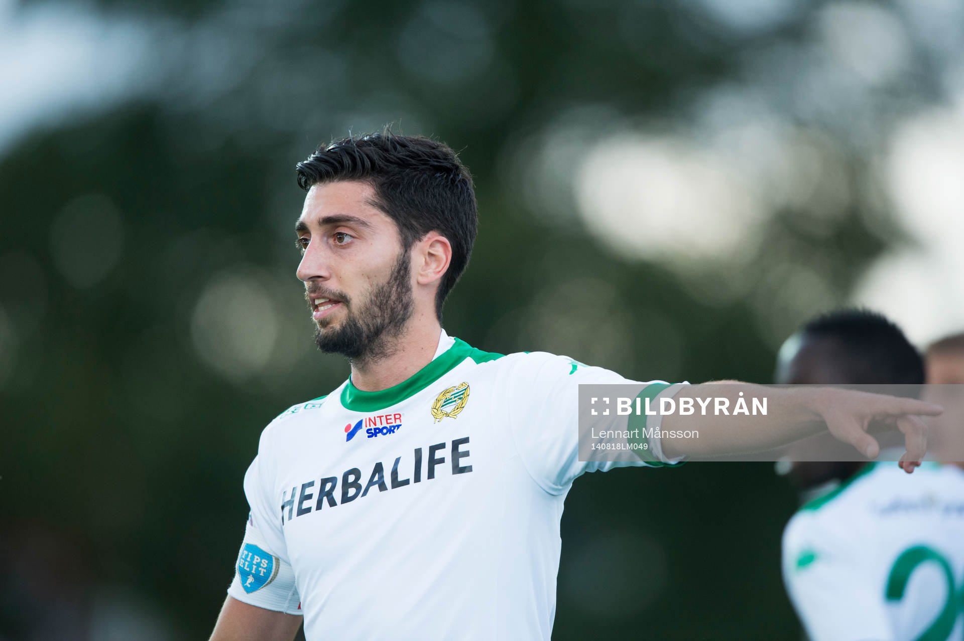 Hammarbys Nahir Besara i matchen i Superettan mellan