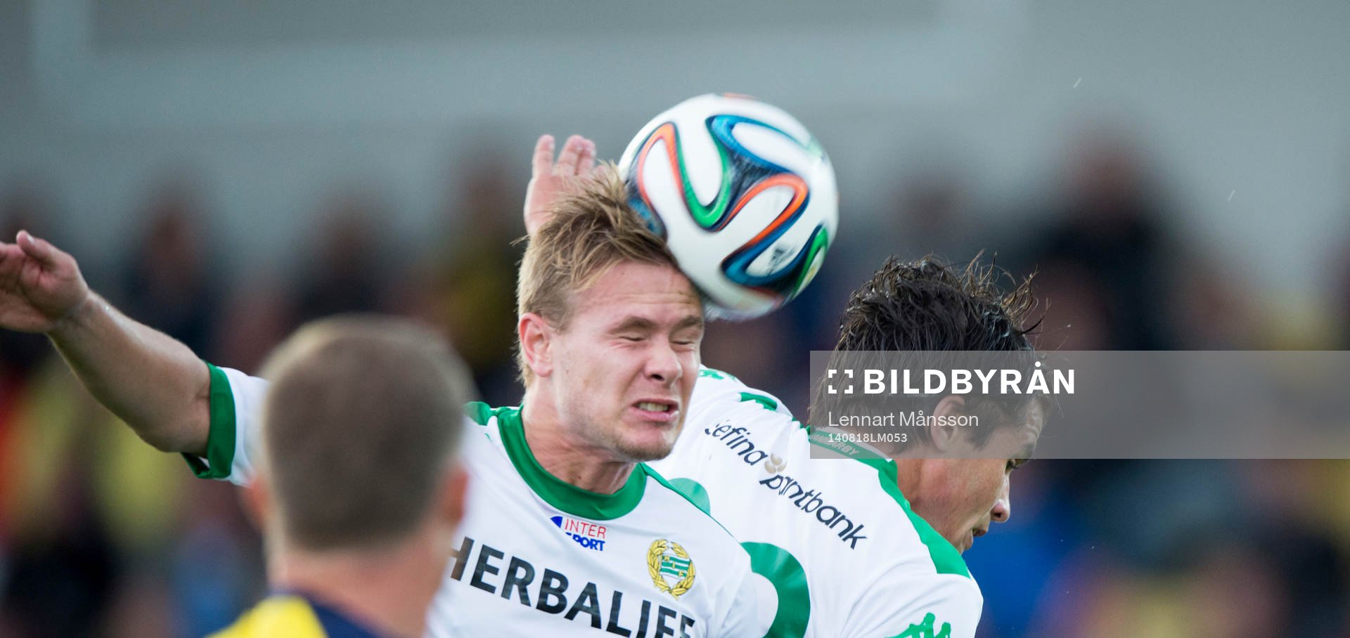 Hammarbys Erik Israelsson och Lars Fuhre  i matchen i