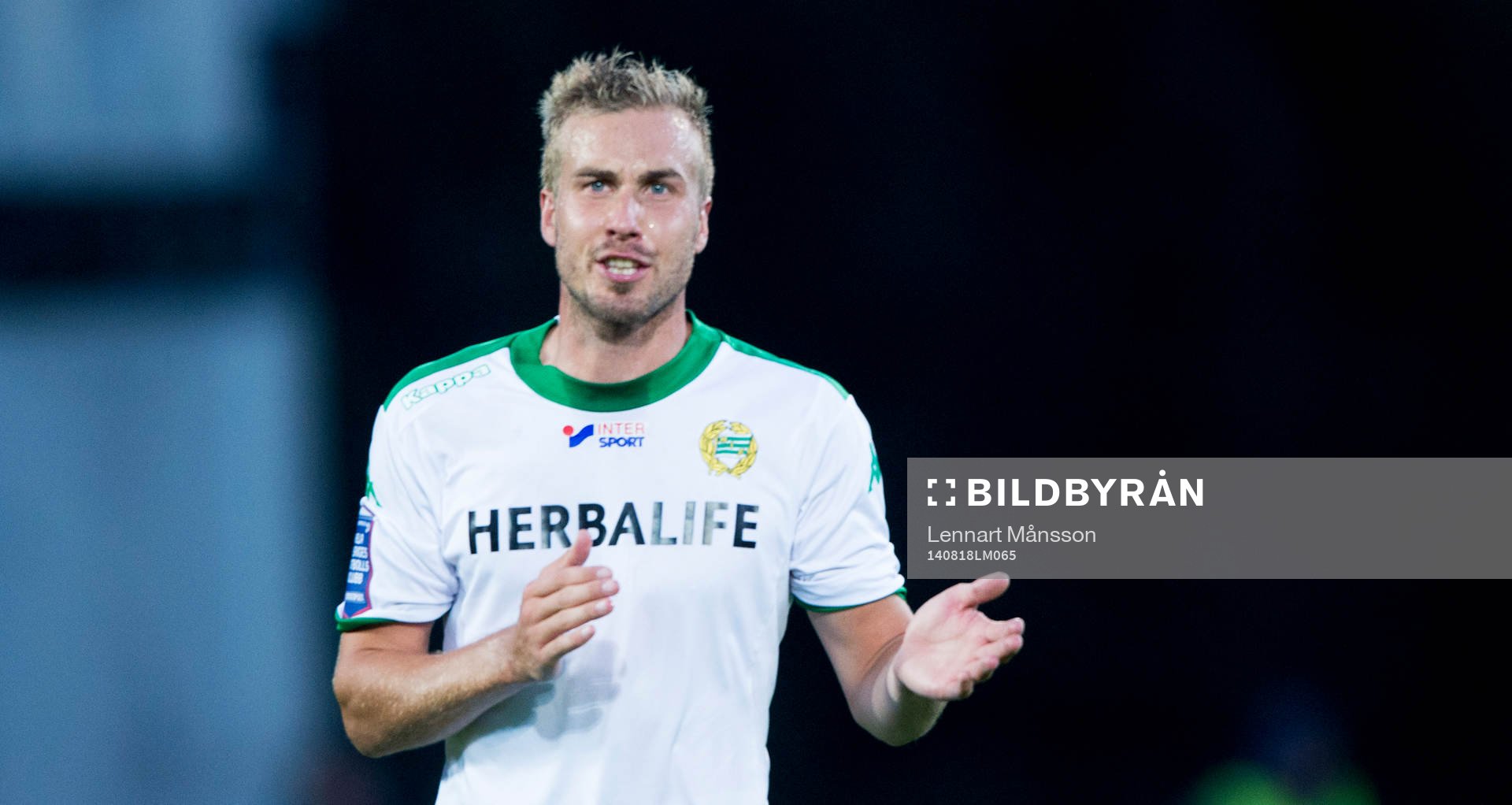 Hammarbys Daniel Theorin i matchen i Superettan mellan