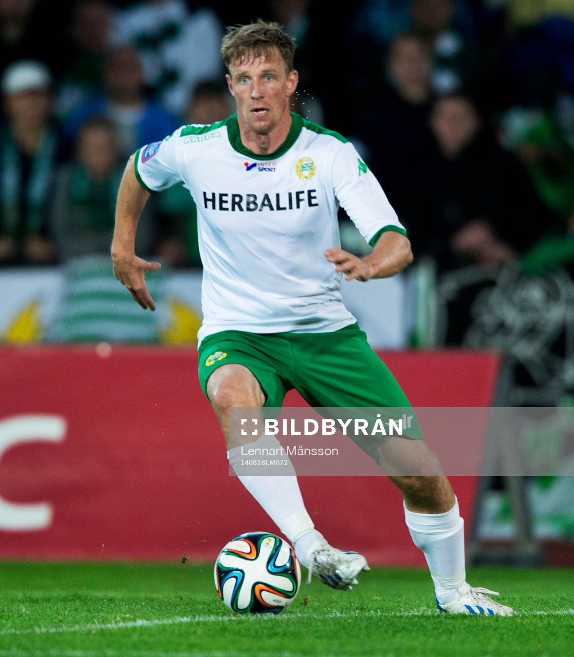 Hammarbys Jan Gunnar Solli i matchen i Superettan mellan