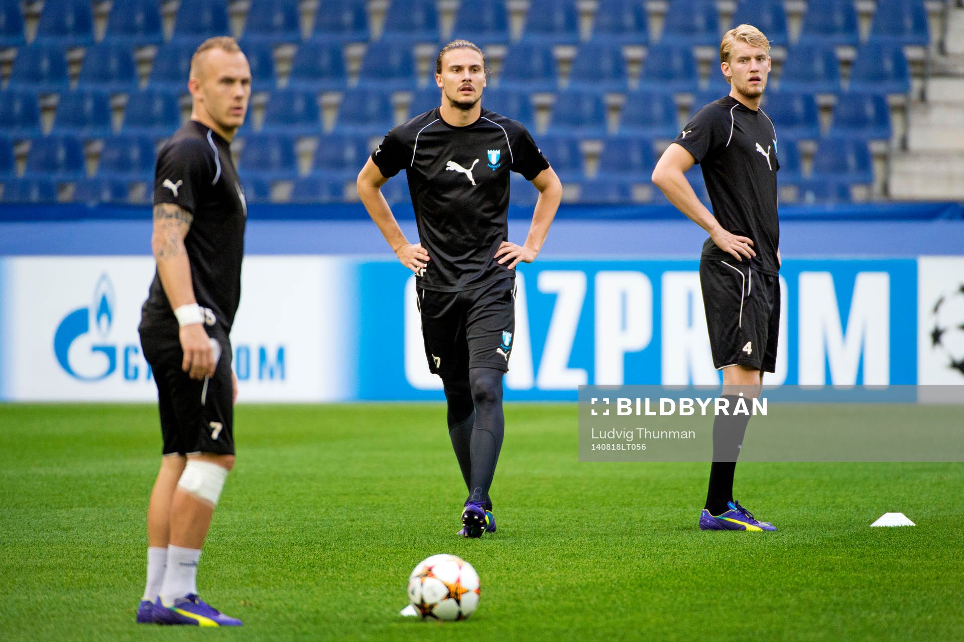 Malmö FFs Magnus Eriksson, Erik Johansson och Filip