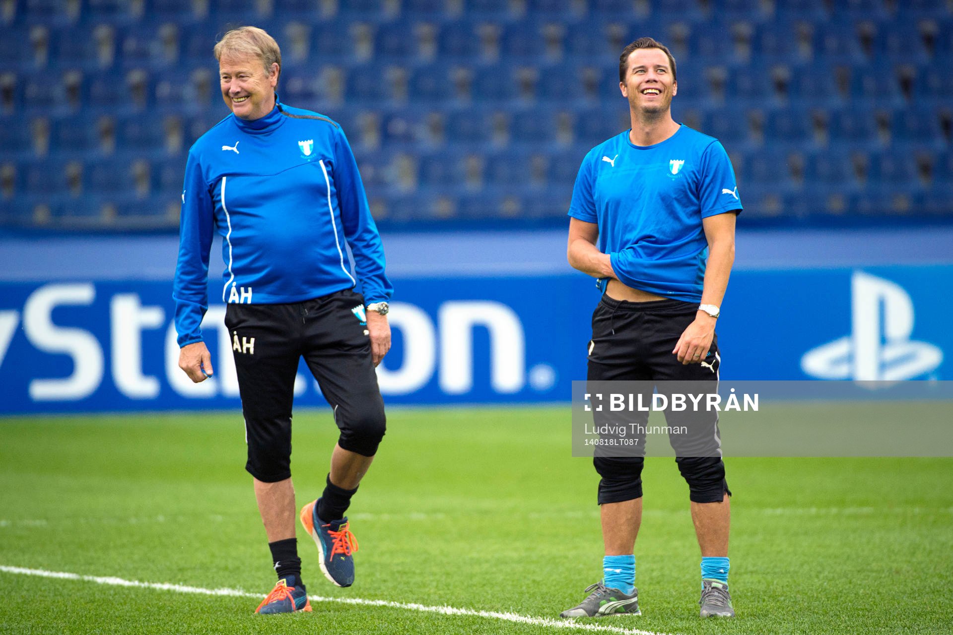 Malmö FFs tränare Åge Hareide och sportchef Daniel