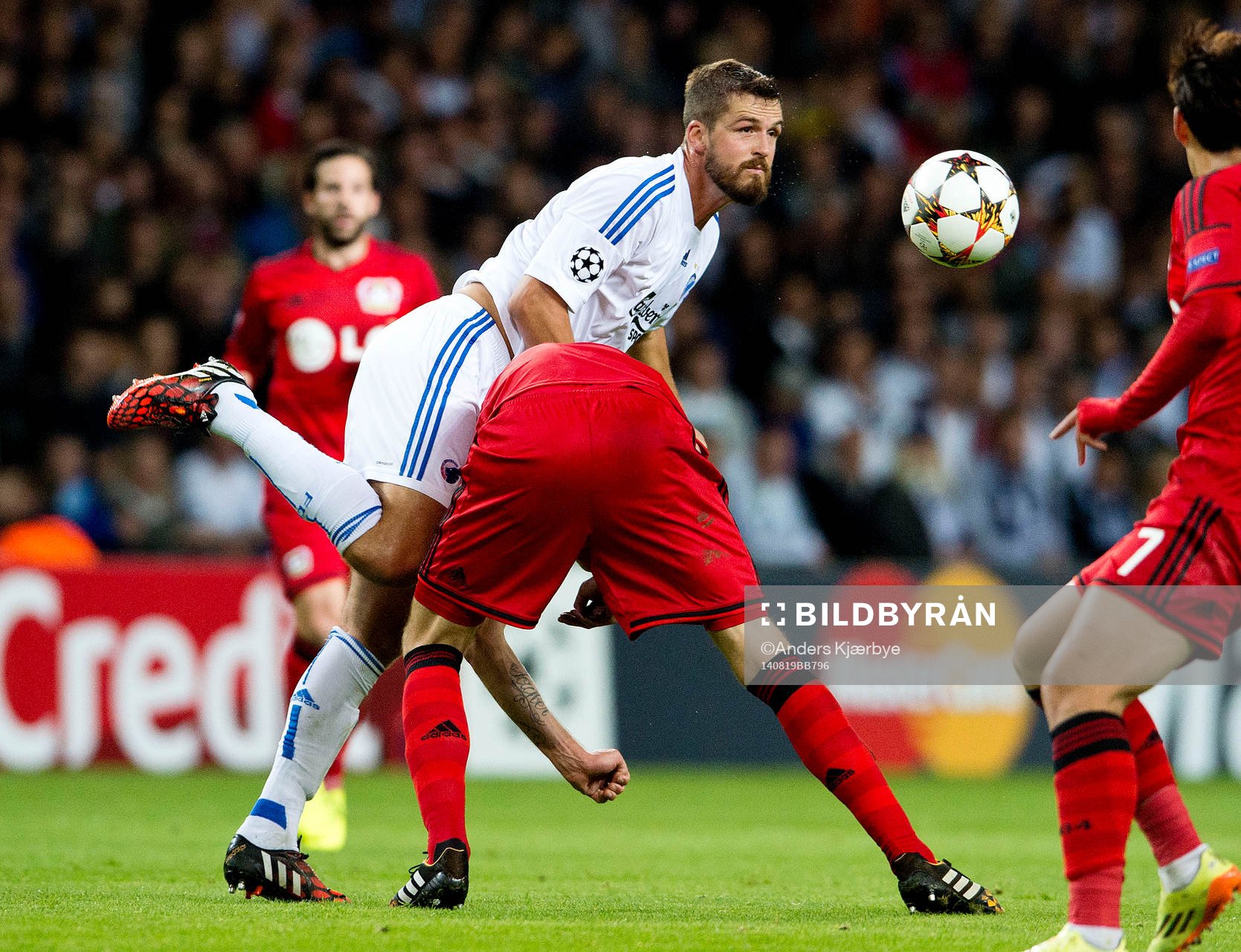 Fotboll, Kval till Champions League, FC Köpenhamn - Bayer