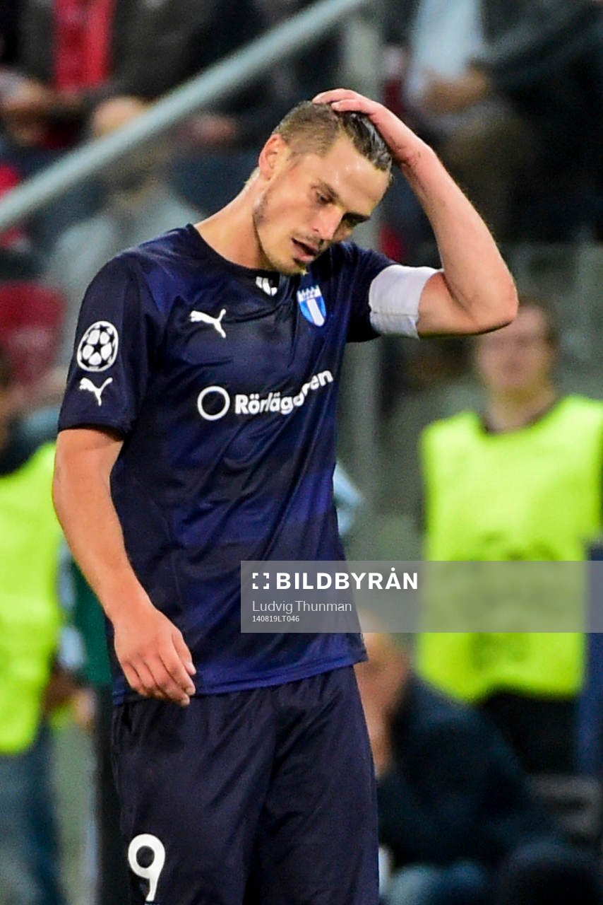 Malmö FFs Markus Rosenberg deppar