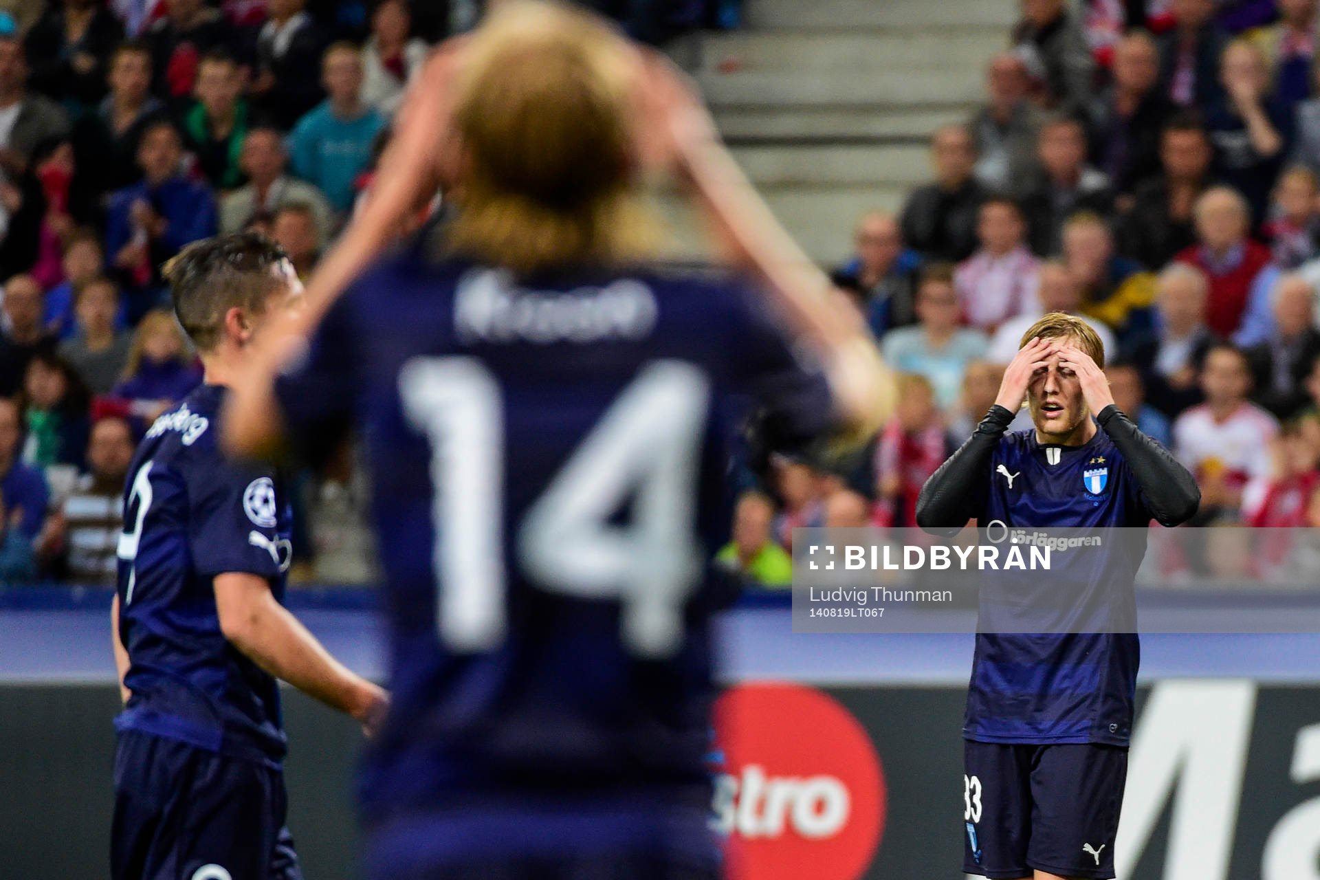 Malmö FFs Markus Rosenberg, Simon Kroon och Emil Forsberg