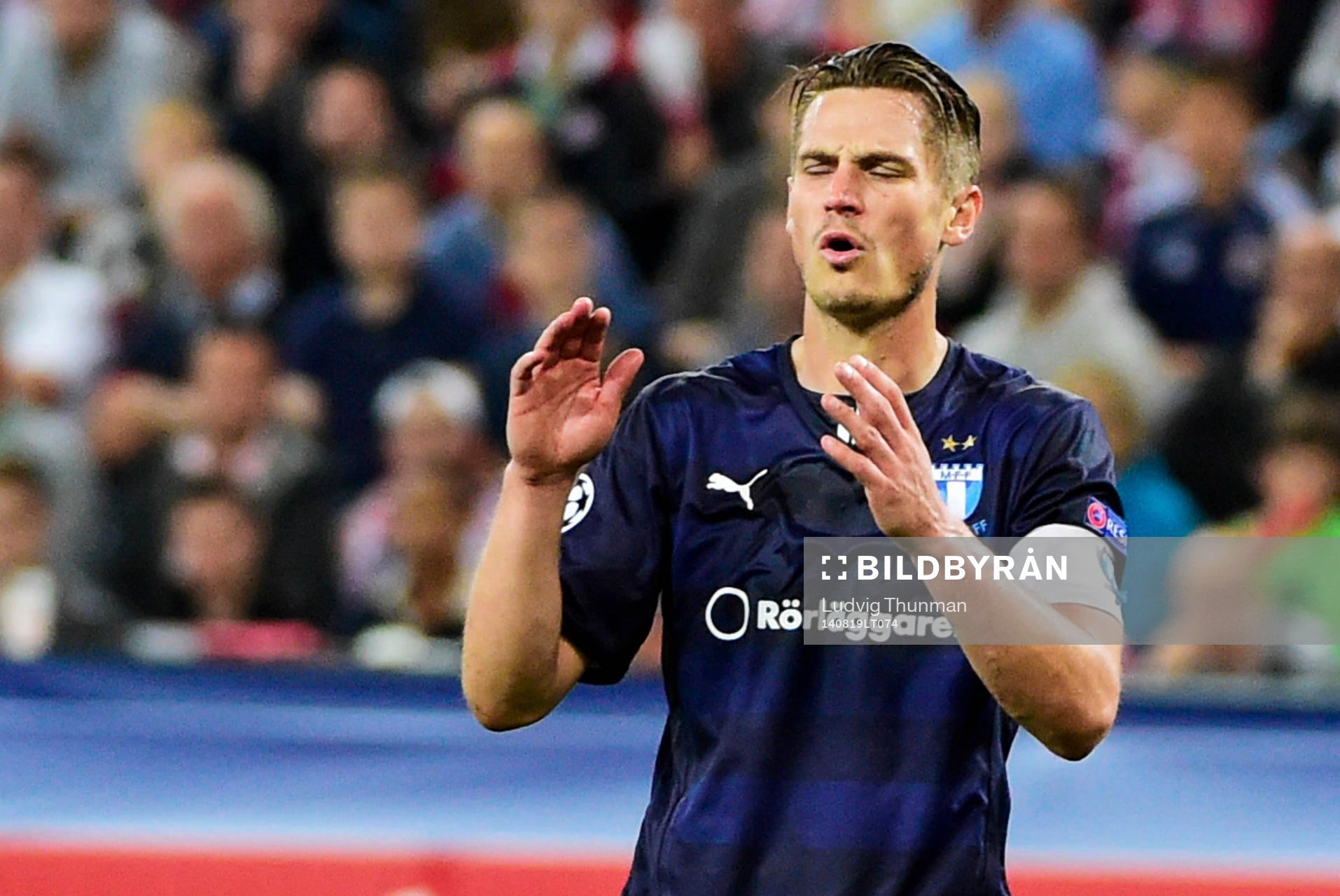 Malmö FFs Markus Rosenberg deppar