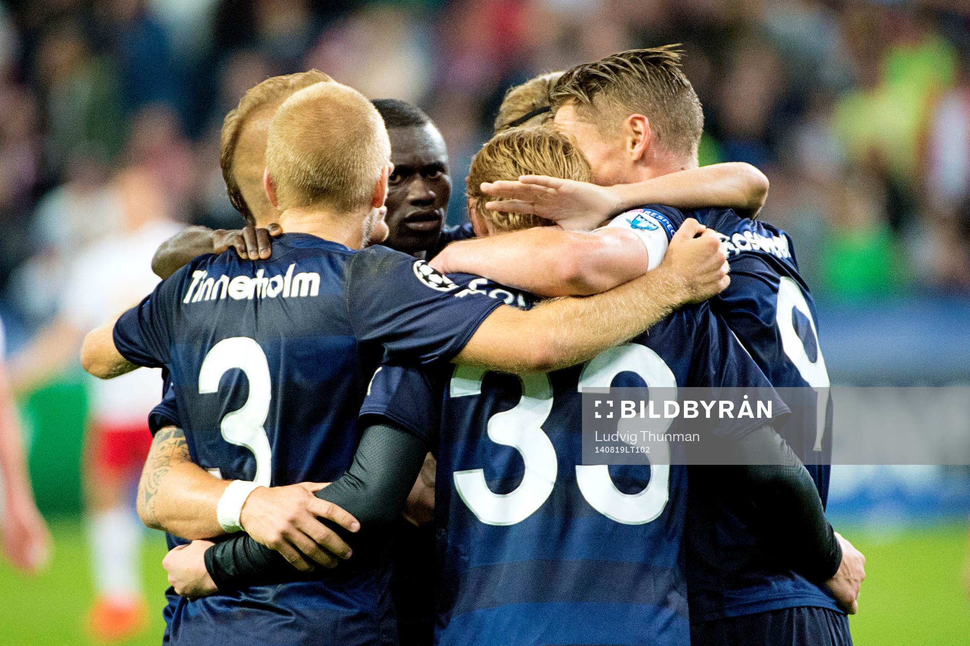 Malmö FF firar Emil Forsberg gjort 2-1