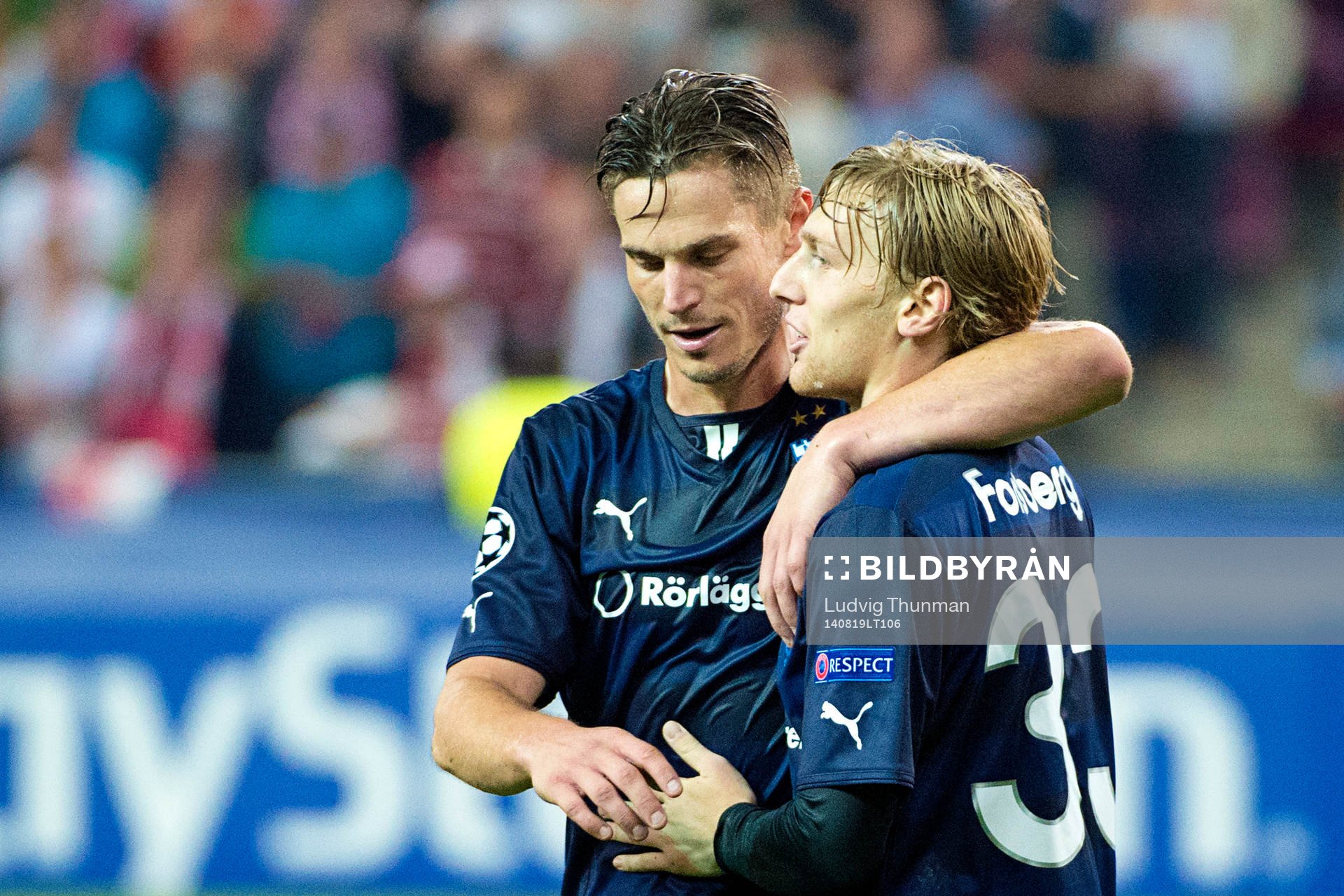 Malmö FFs Markus Rosenberg kramar om Emil Forsberg
