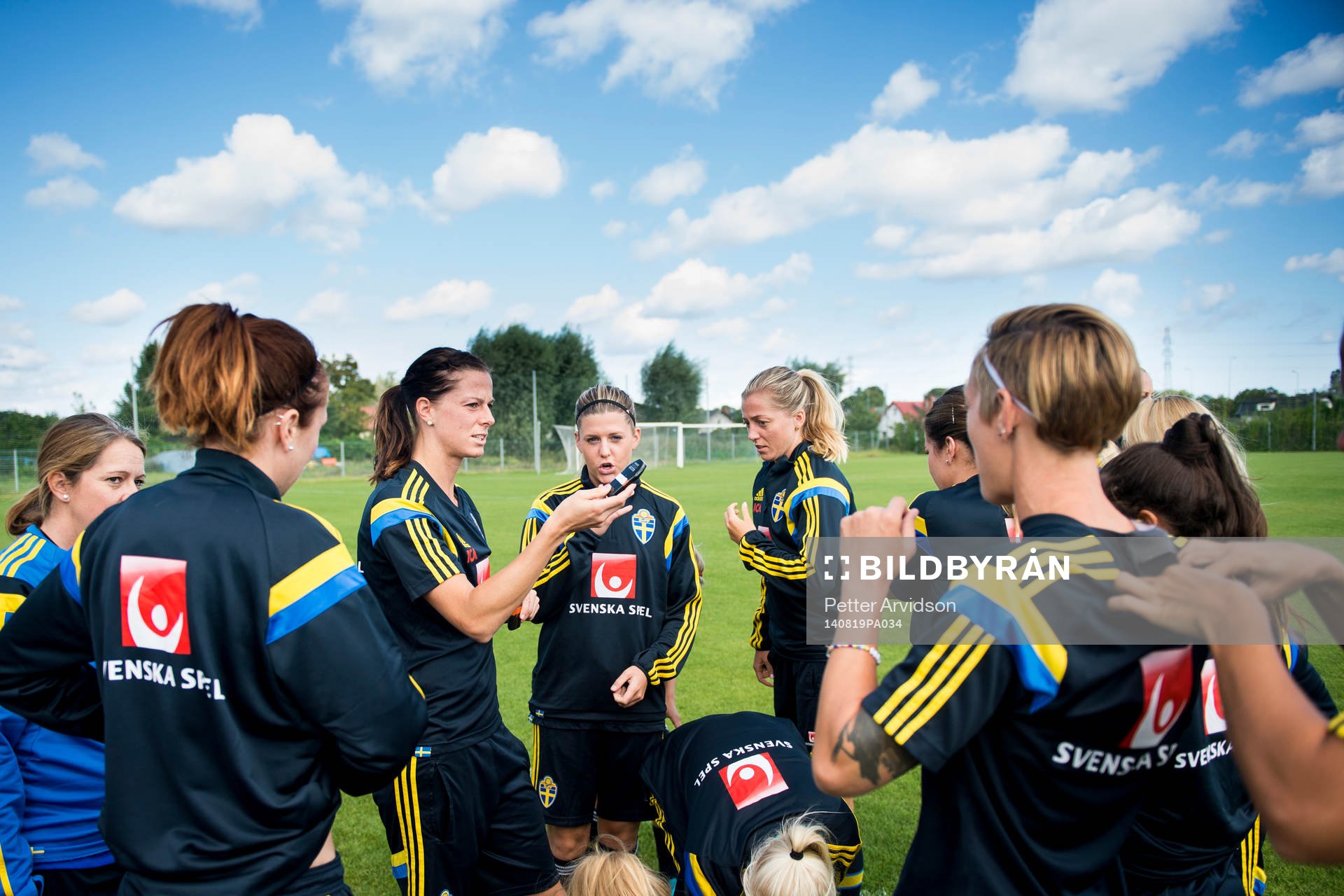 Sveriges Lotta Schelin, Olivia Schough och Linda Sembrant