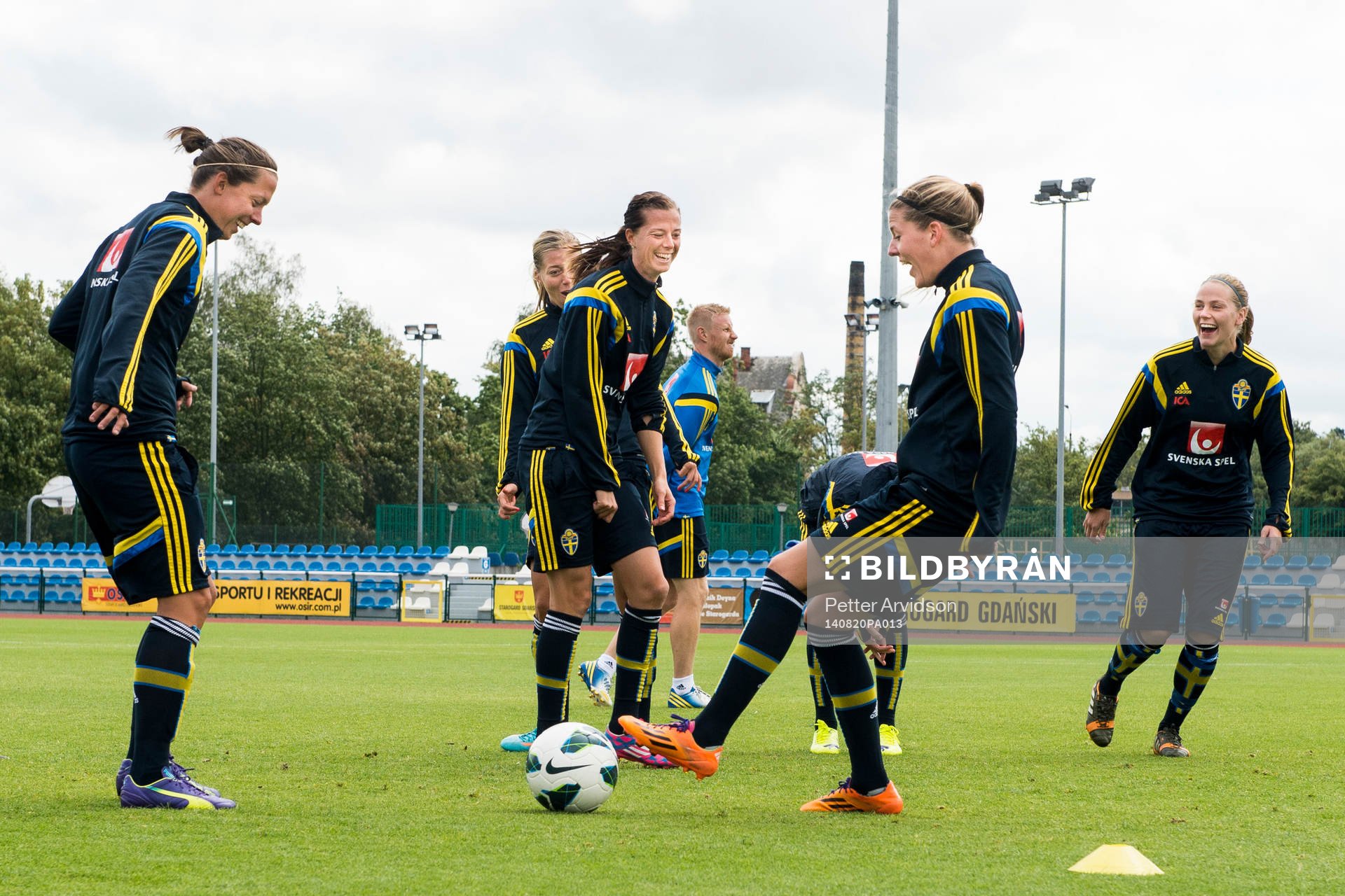 Sveriges Lina Nilsson, Lotta Schelin, Olivia Schough och