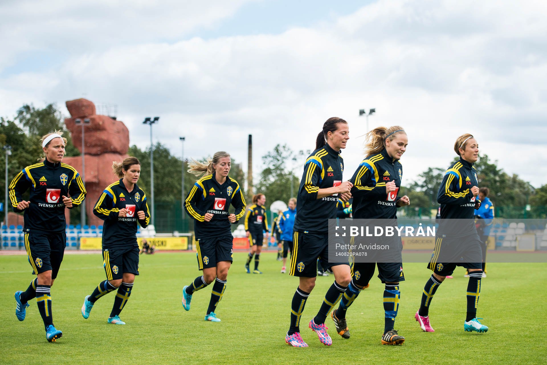 Sveriges Sara Thunebro, Hanna Folkesson, Linda Sembrant,