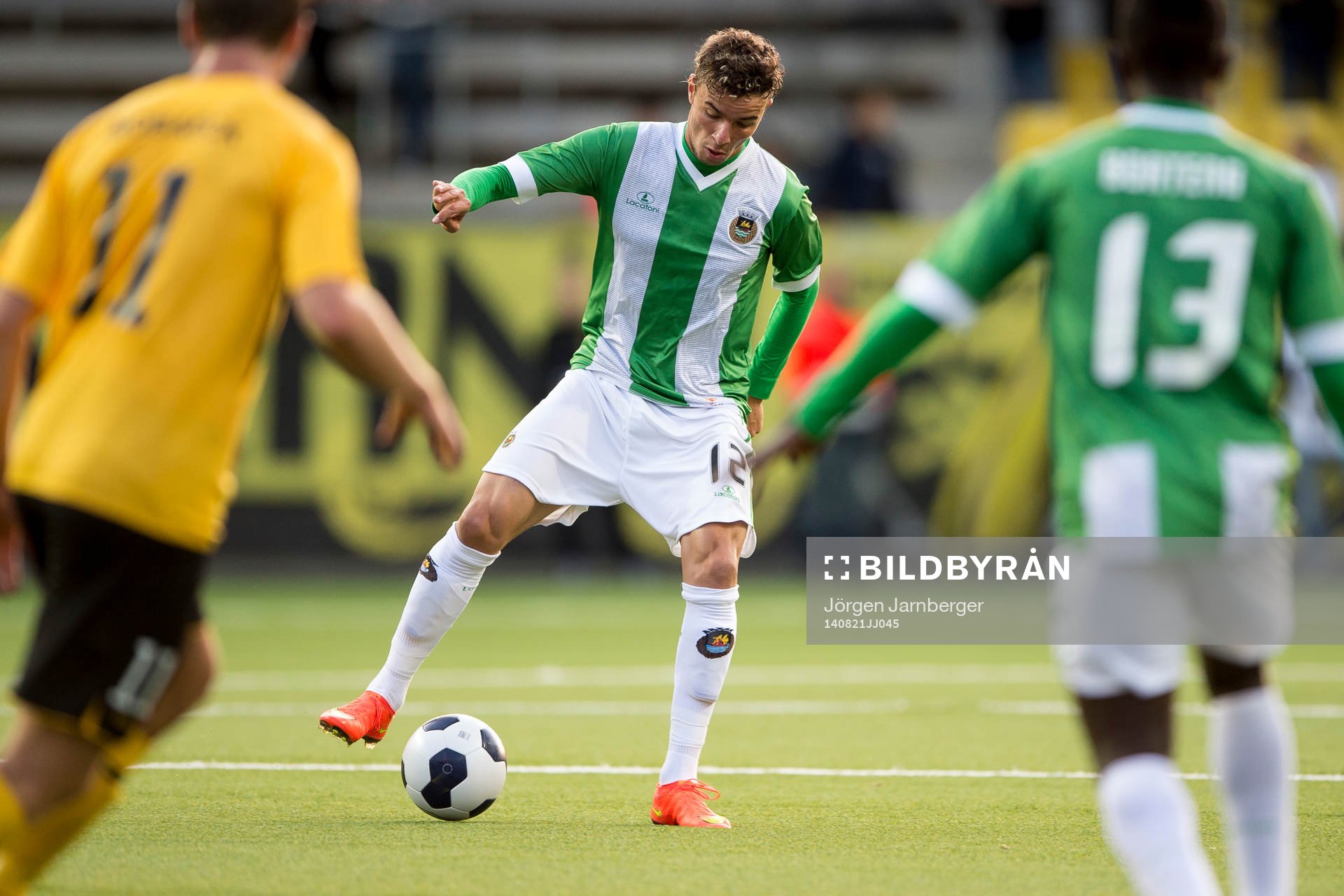 Rio Aves Lionn under fotbollsmatchen i Europa league mellan IF Elfsborg och Rio Ave FC den 21 juli 2014 i Borås.