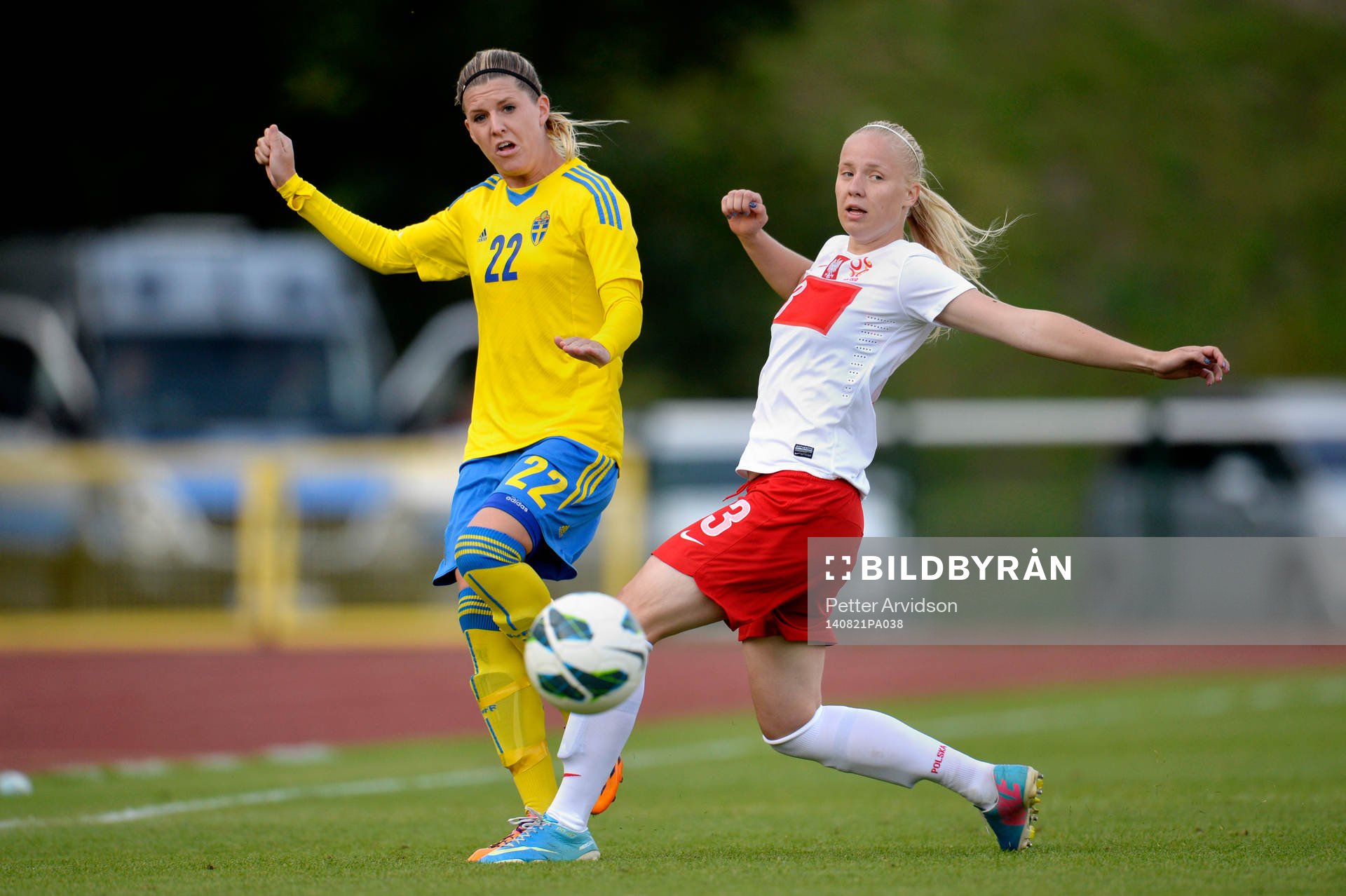 Polens Paulina Dudek och Sveriges Olivia Schough