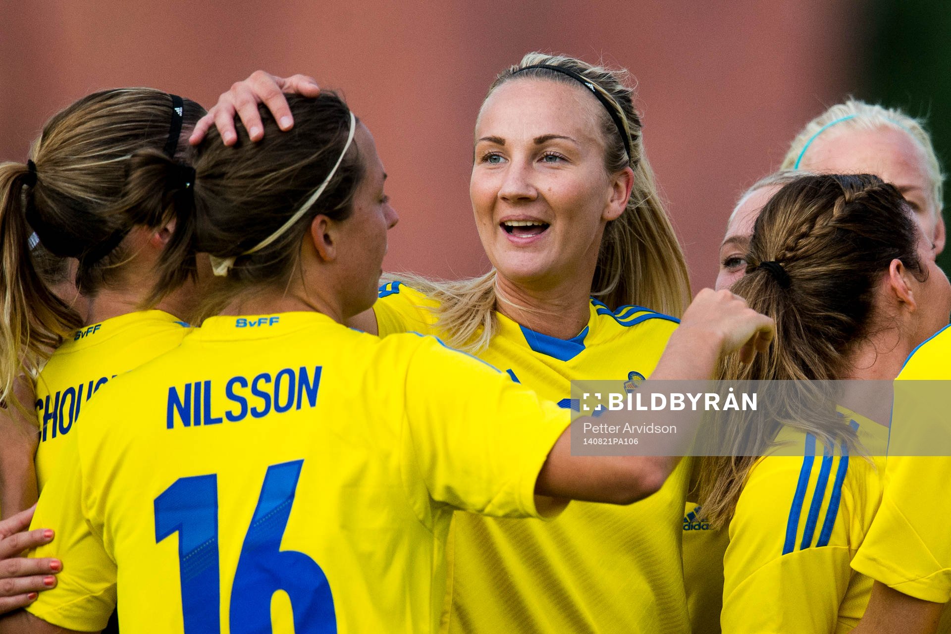 Sveriges Emma Lundh jublar