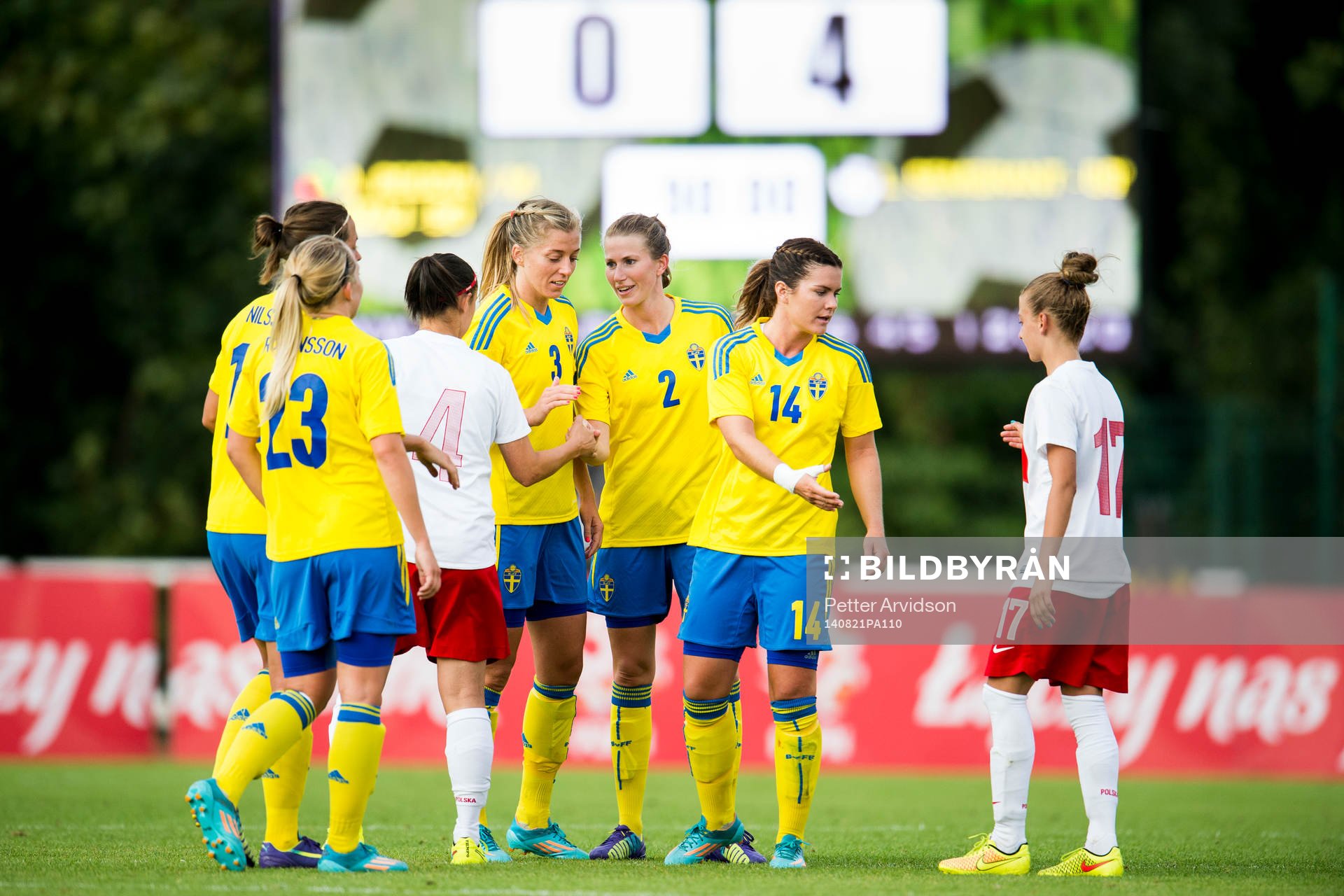 Sveriges Linda Sembrant, Emma Berglund och Hanna Folkesson