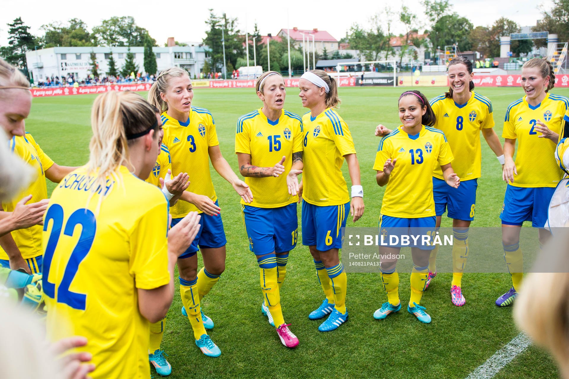 Sveriges Linda Sembrant, Therese Sjögran, Sara Thunebro,