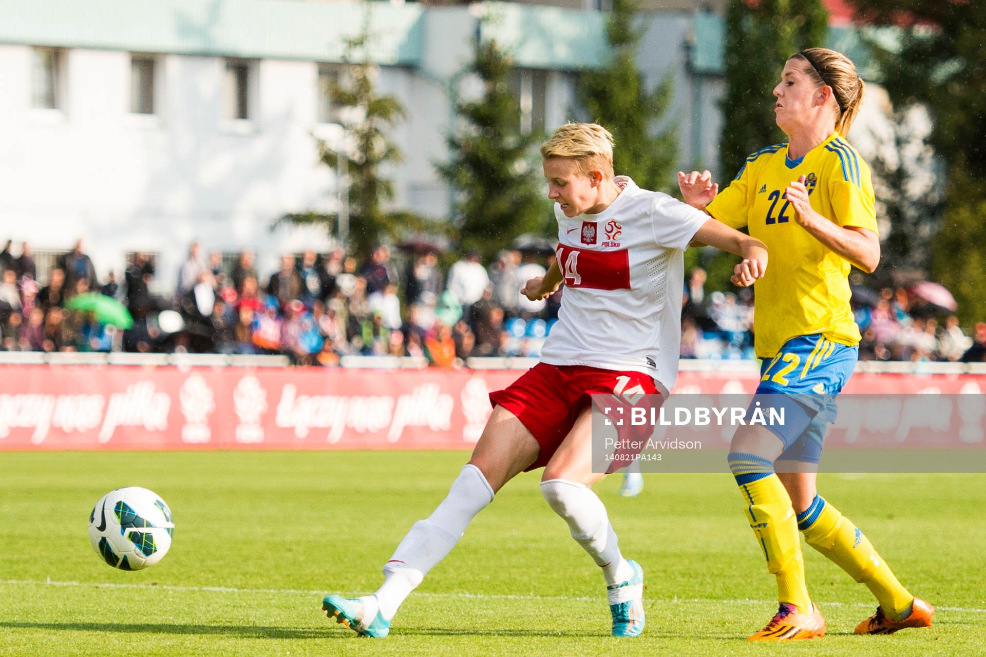 Sveriges Olivia Schough och Polens Jolanta Siwinska