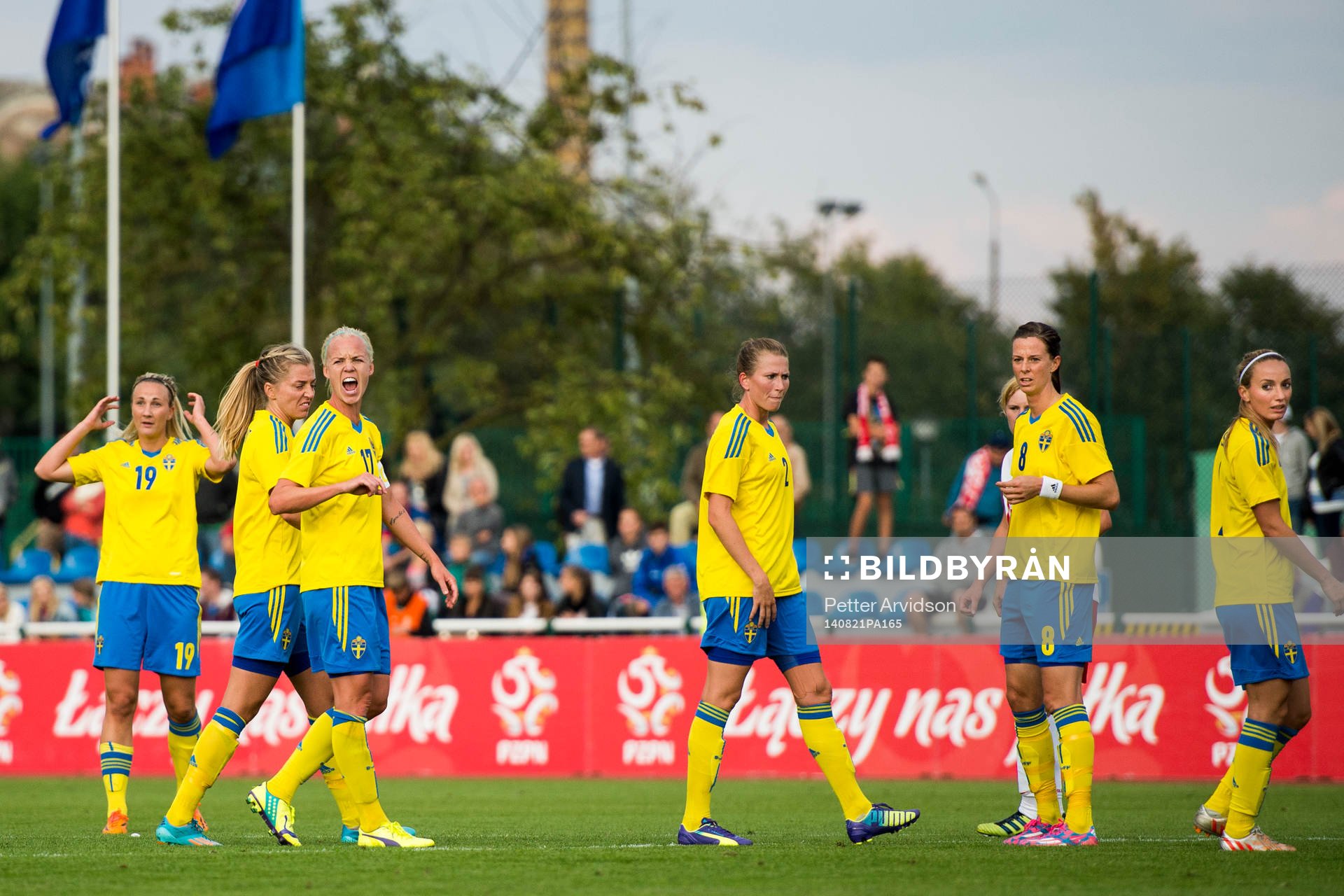 Sveriges Emma Lundh, Linda Sembrant, Caroline Seger, Emma
