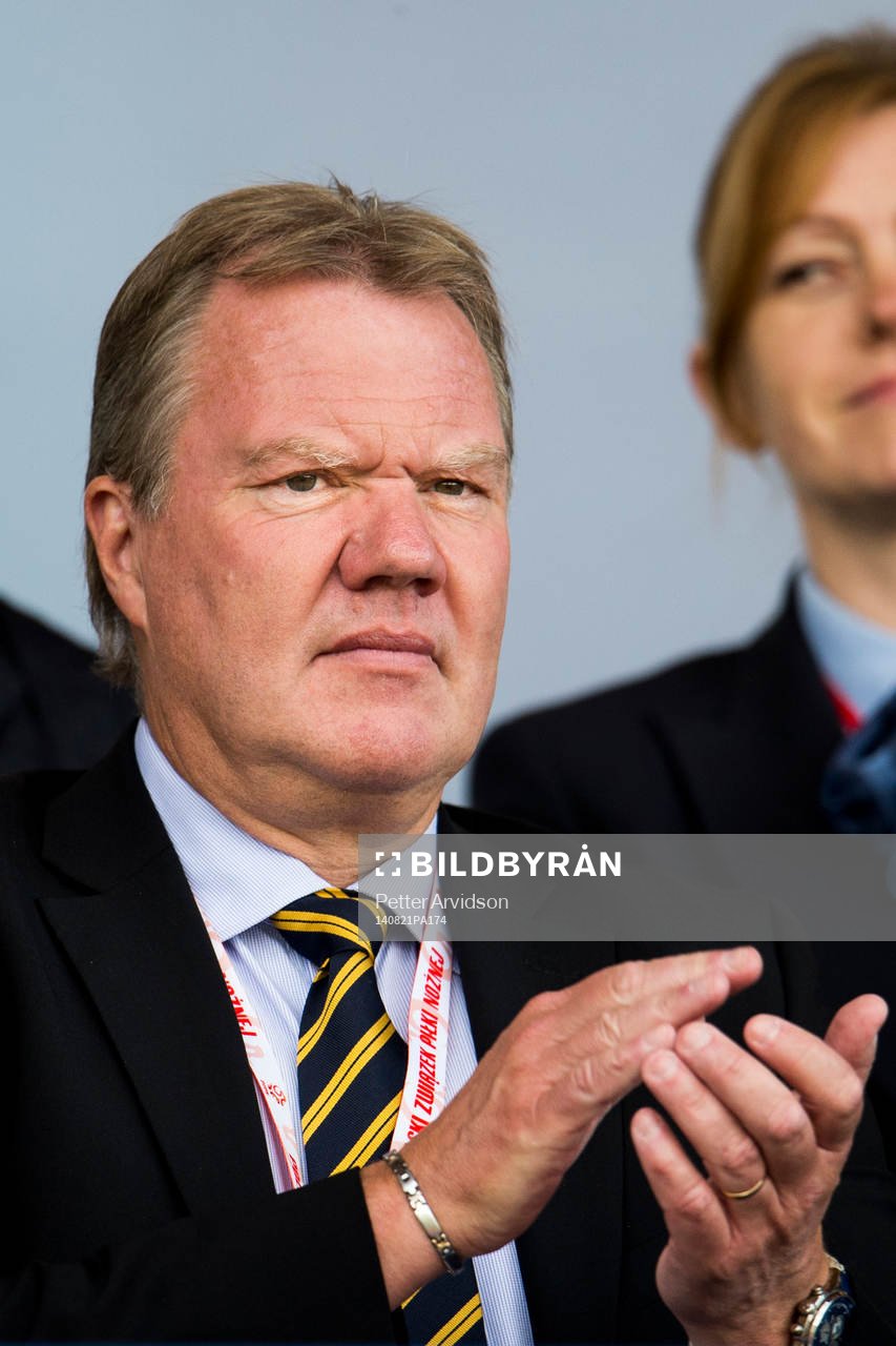 Svenska fotbollsförbundets ordförande Karl-Erik Nilsson