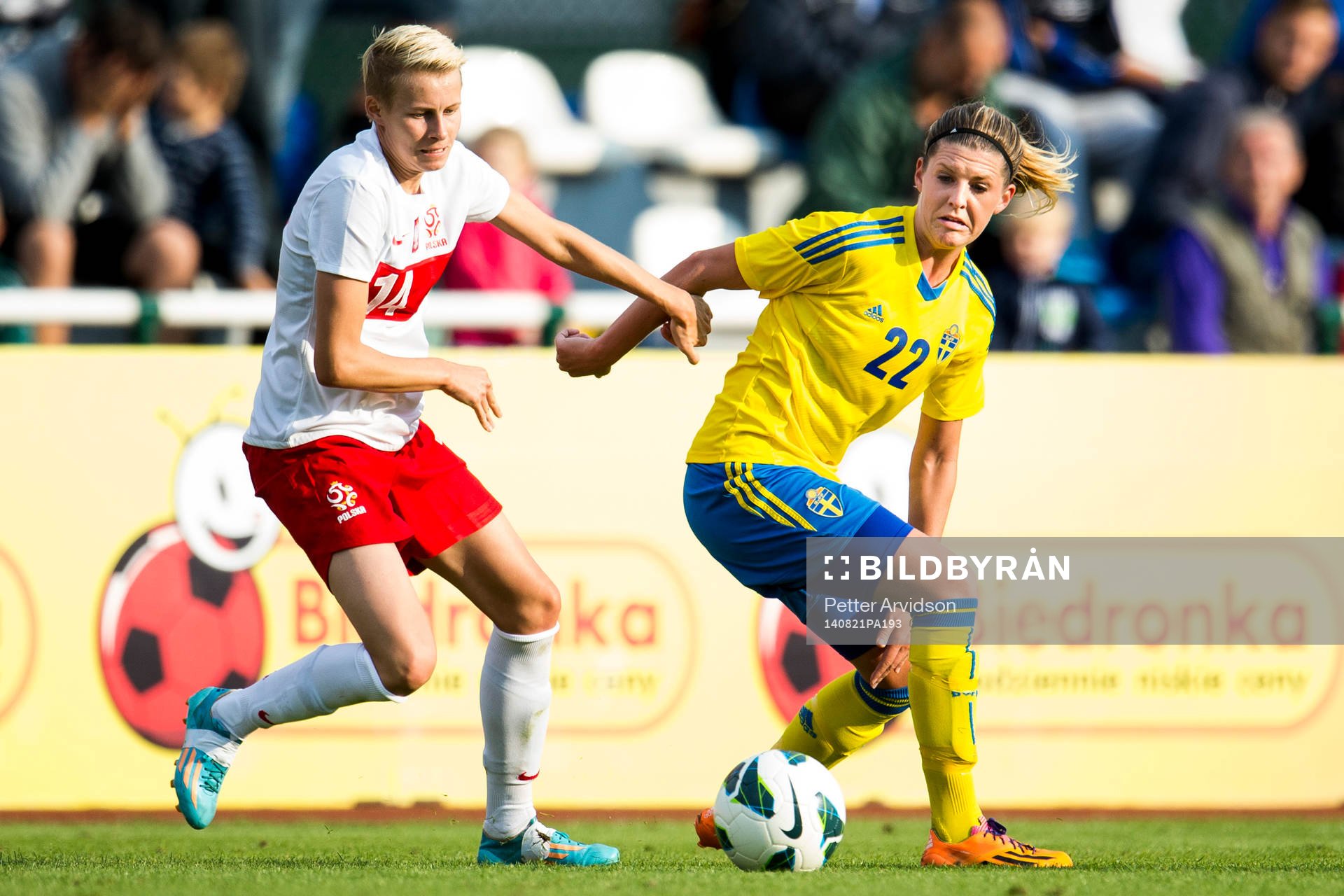 Sveriges Olivia Schough och Polens Jolanta Siwinska