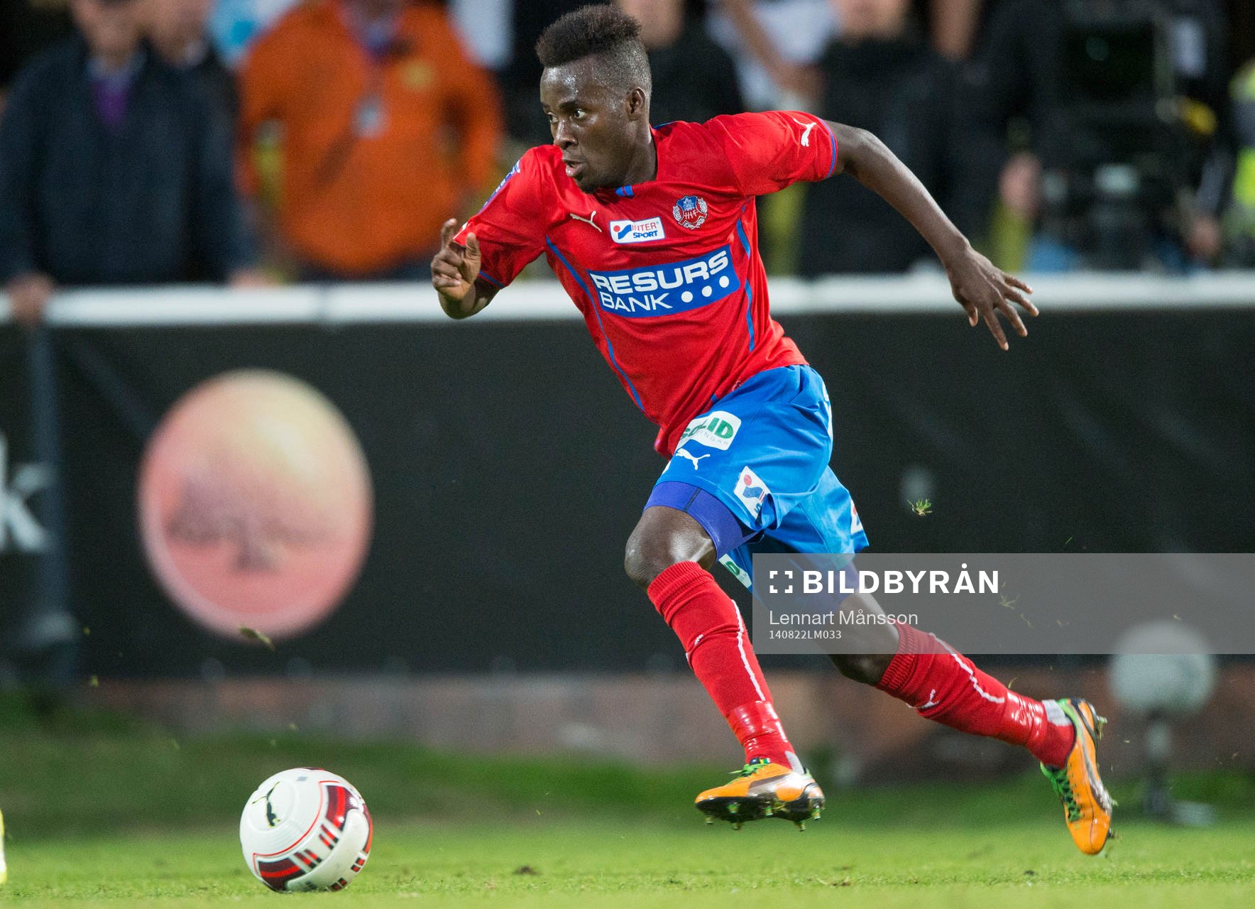 Helsingborgs David Accam har missat en jättechans i