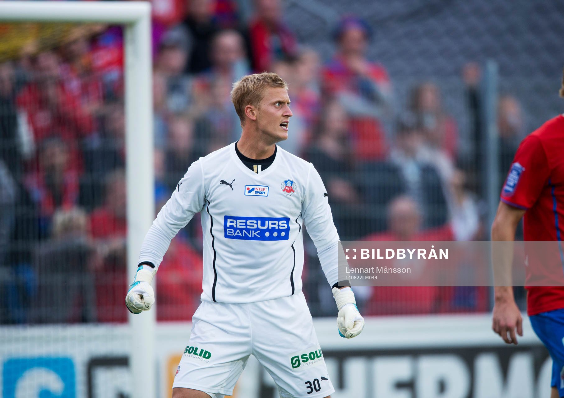 Helsingborgs Pär Hansson i matchen i allsvenskan mellan