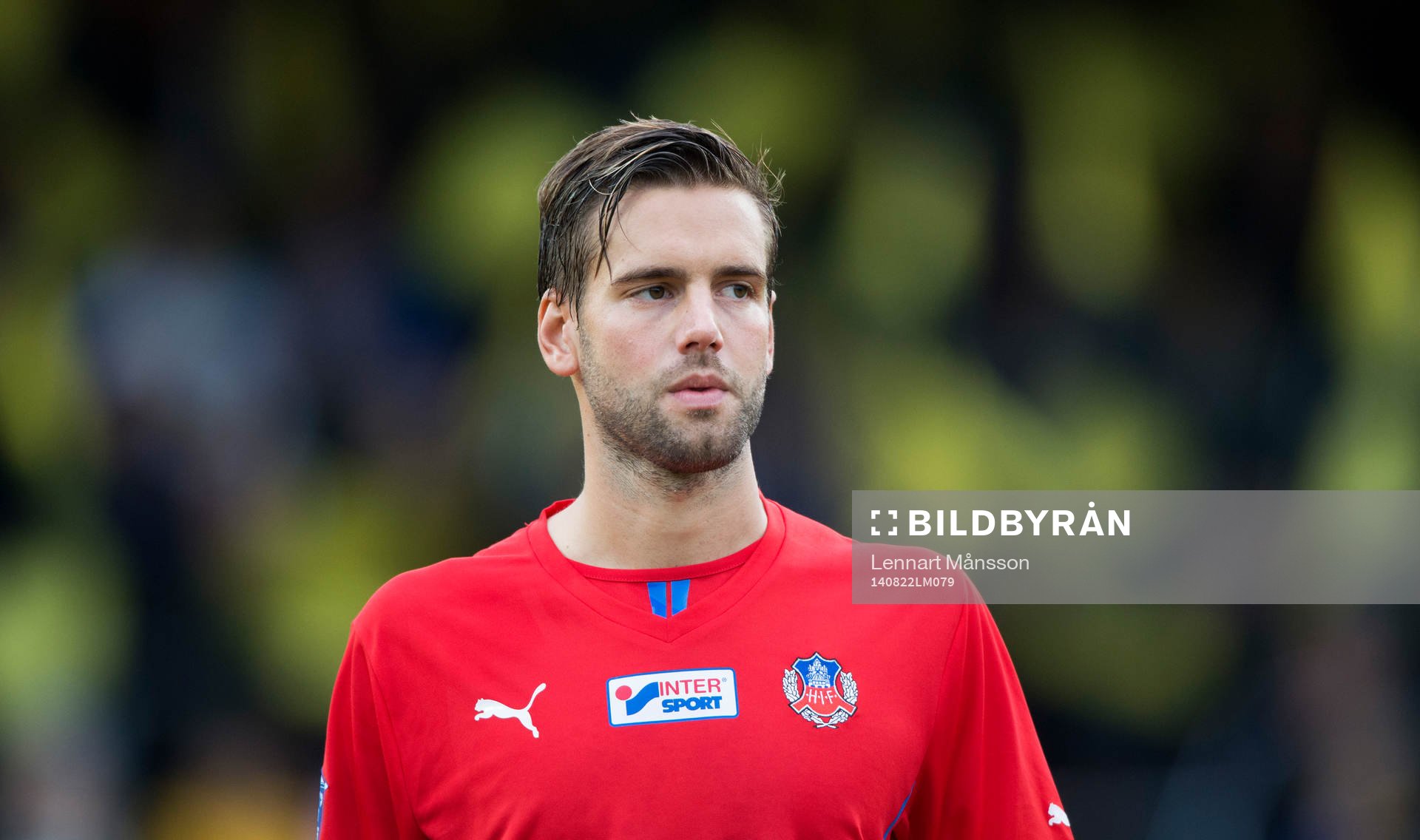 Helsingborgs Mikael Dahlberg i matchen i allsvenskan mellan