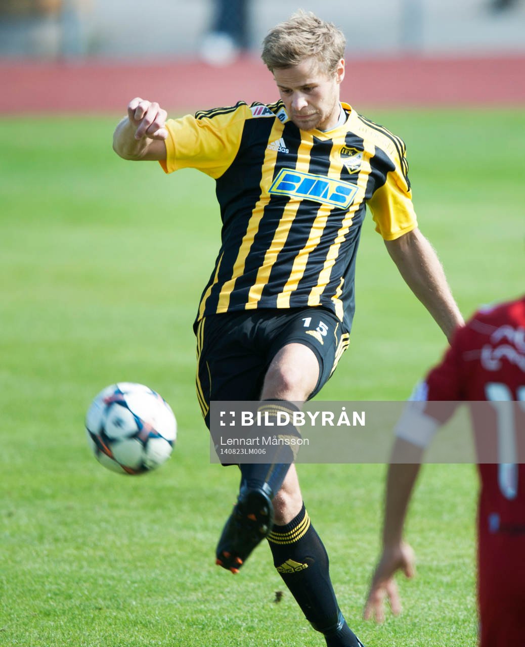 IFK Hässleholms Jesper Eliasson i matchen i division 3