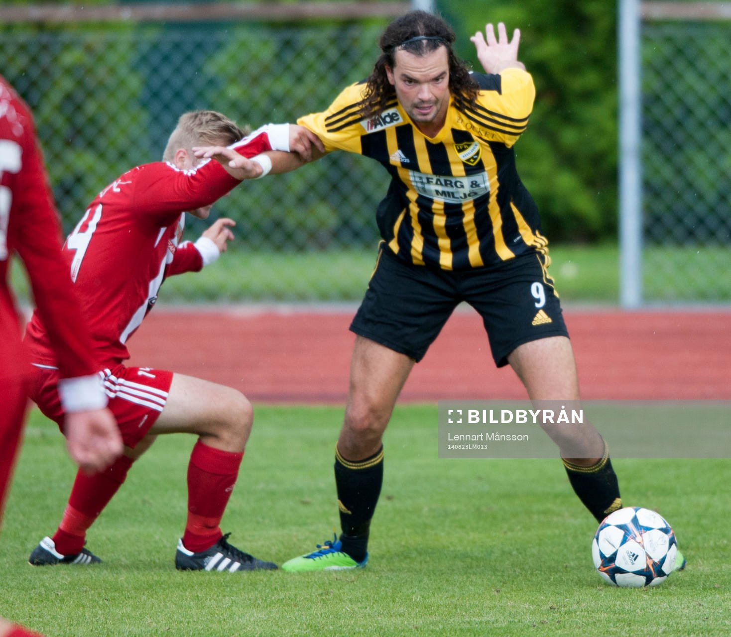 IFK Hässleholms Filip Thurn i matchen i division 3 mellan Ronneby och IFK Hässleholm 23 augusti 2014.