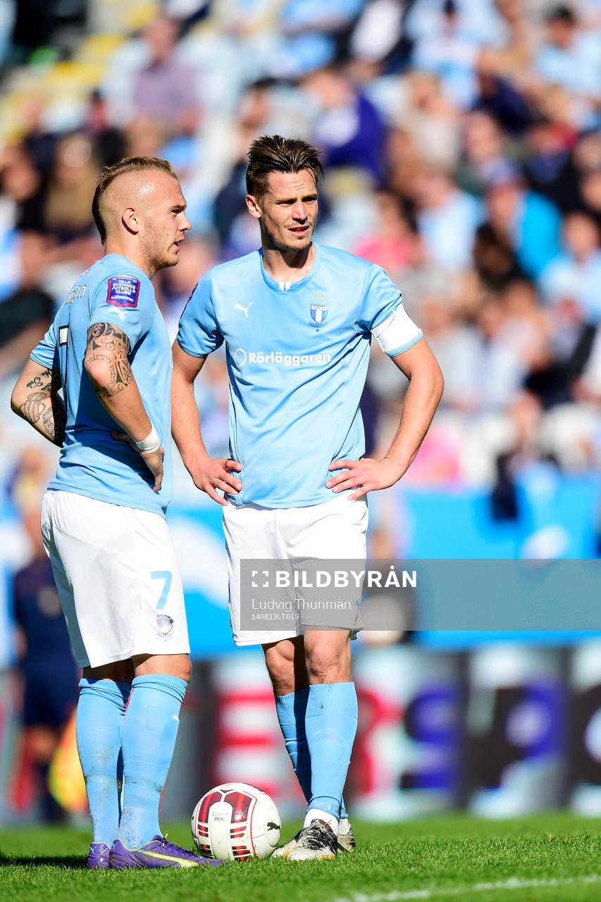 Malmö FFs Magnus Eriksson och Markus Rosenberg