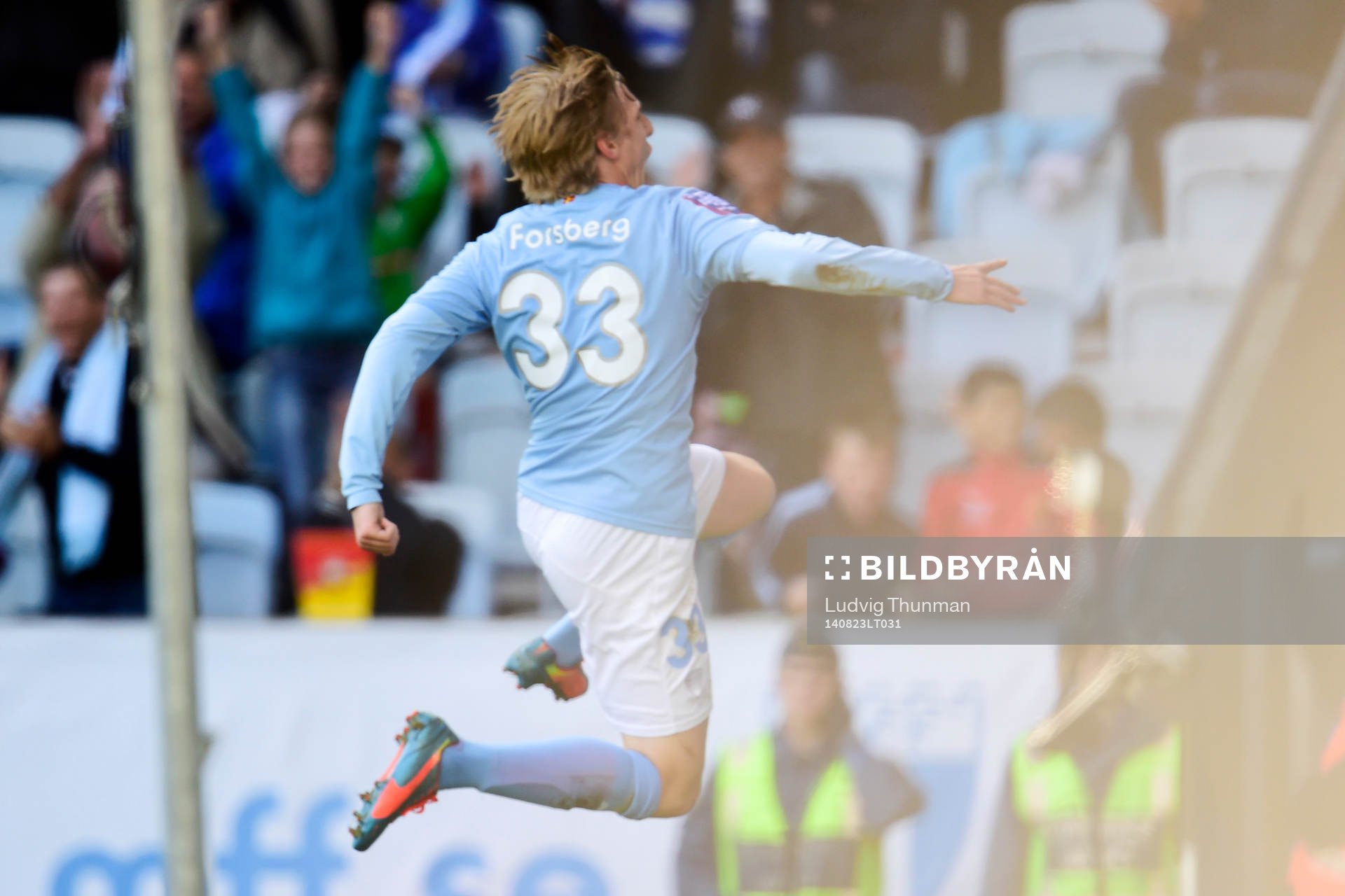 Malmö FFs Emil Forsberg jublar