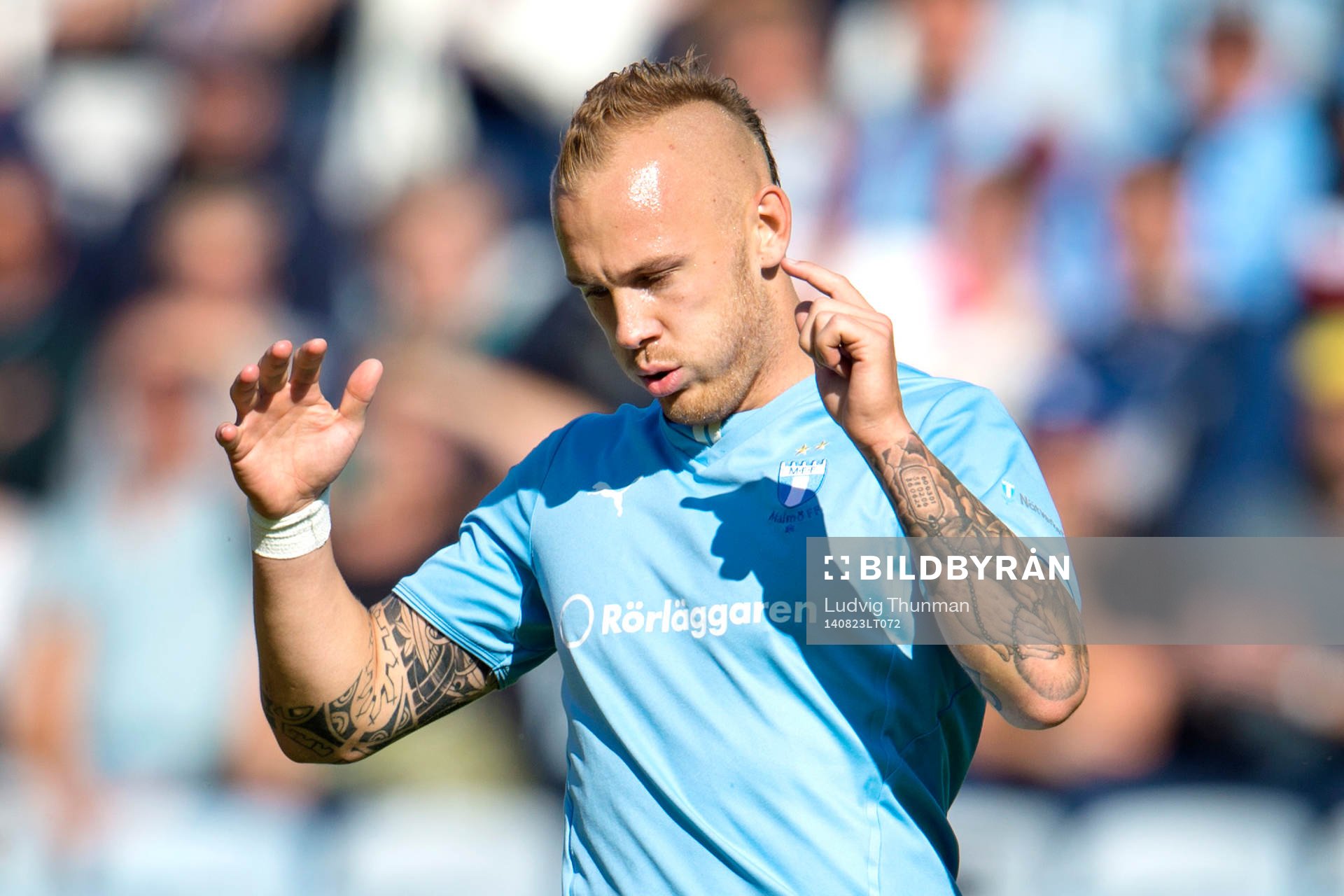 Malmö FFs Magnus Eriksson deppar