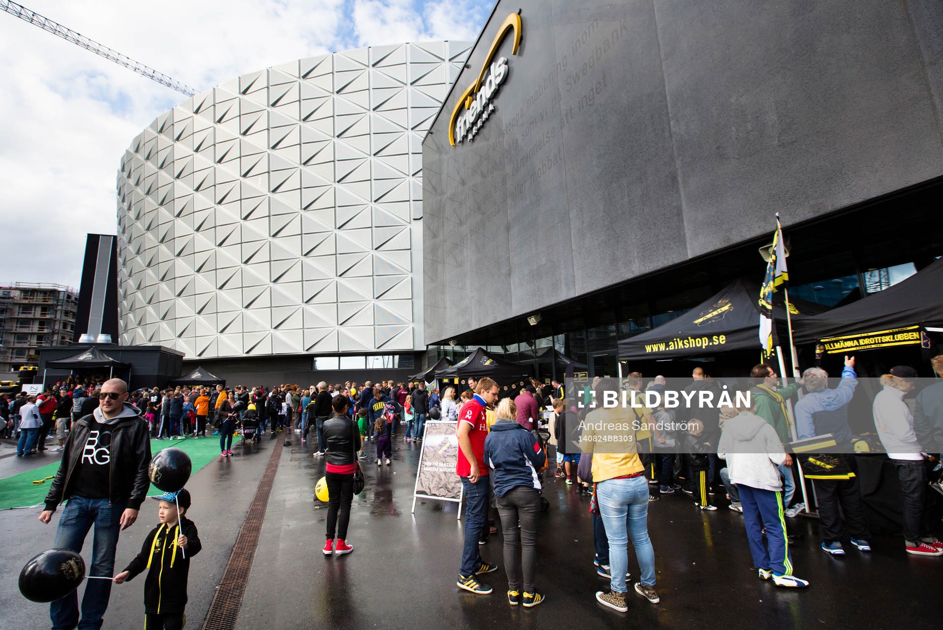 Gnagisland inför fotbollsmatchen i Allsvenskan mellan AIK och BK Häcken den 24 Augusti 2014 i Stockholm. 