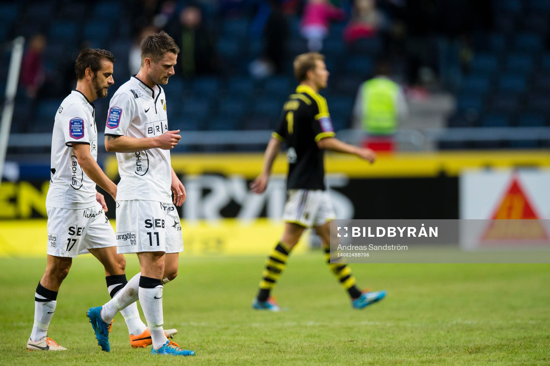 Häckens Björn Anklev och Gunnar Heidar Torvaldsson ser