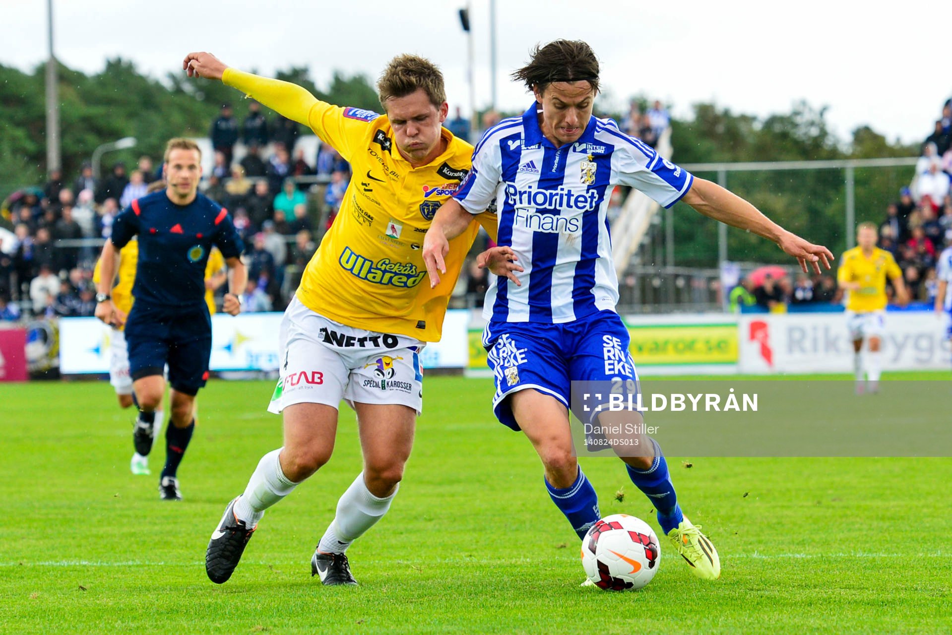Falkenbergs Daniel Johansson och IFK Göteborgs Lasse Vibe