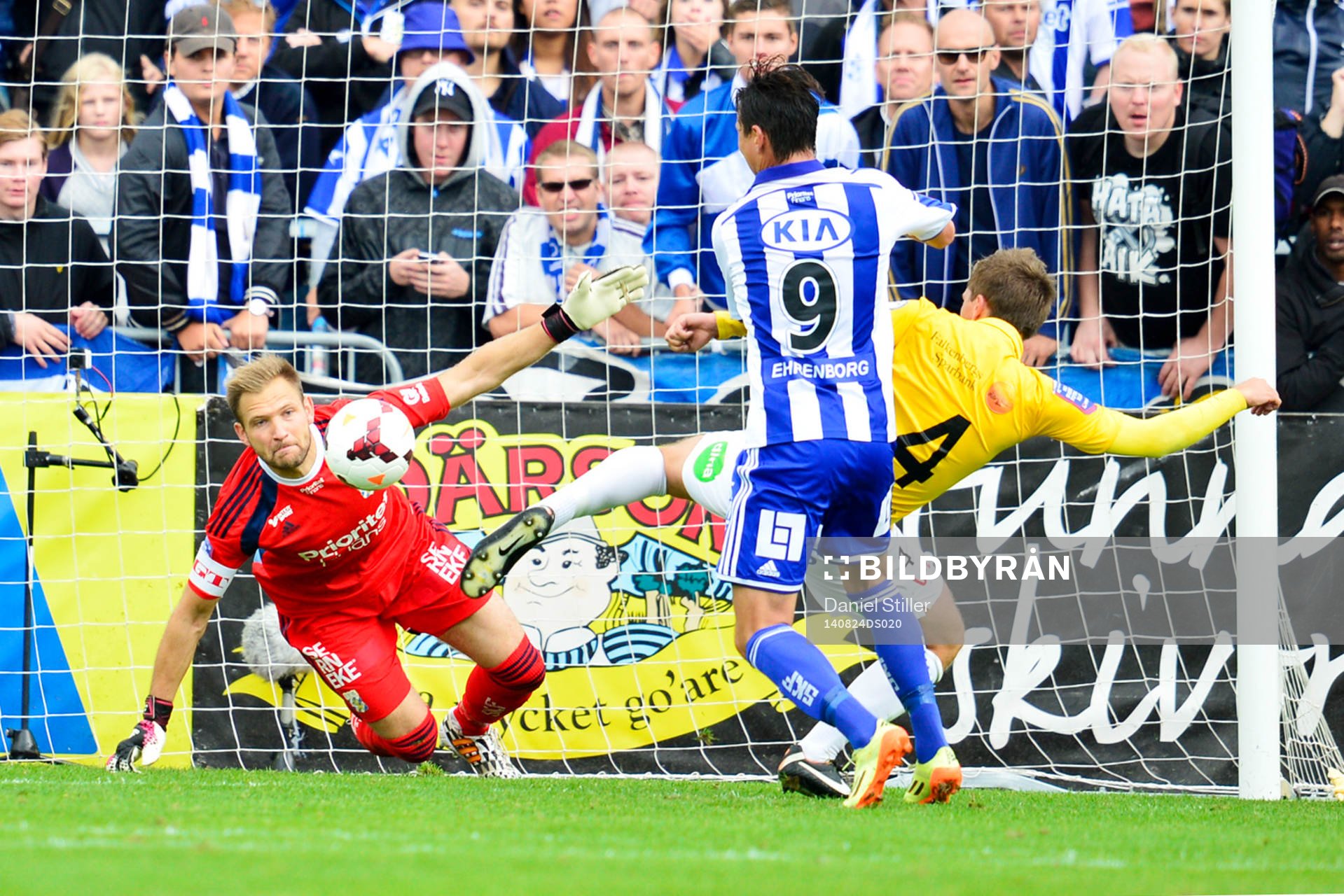 Situationen som det blir straff på. IFK Göteborgs