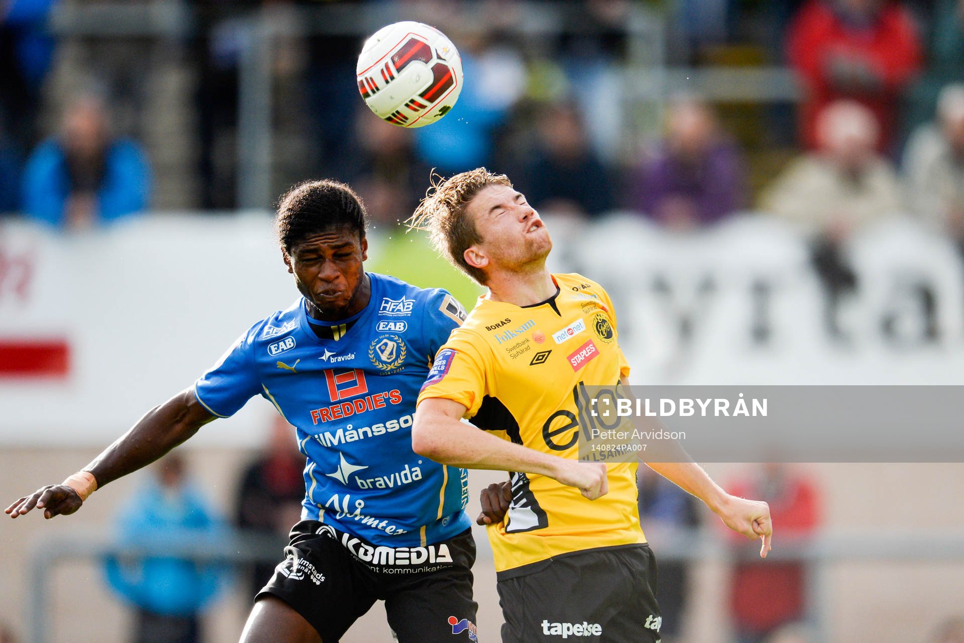 Elfsborgs Marcus Rohdén och Halmstads Joseph Baffo