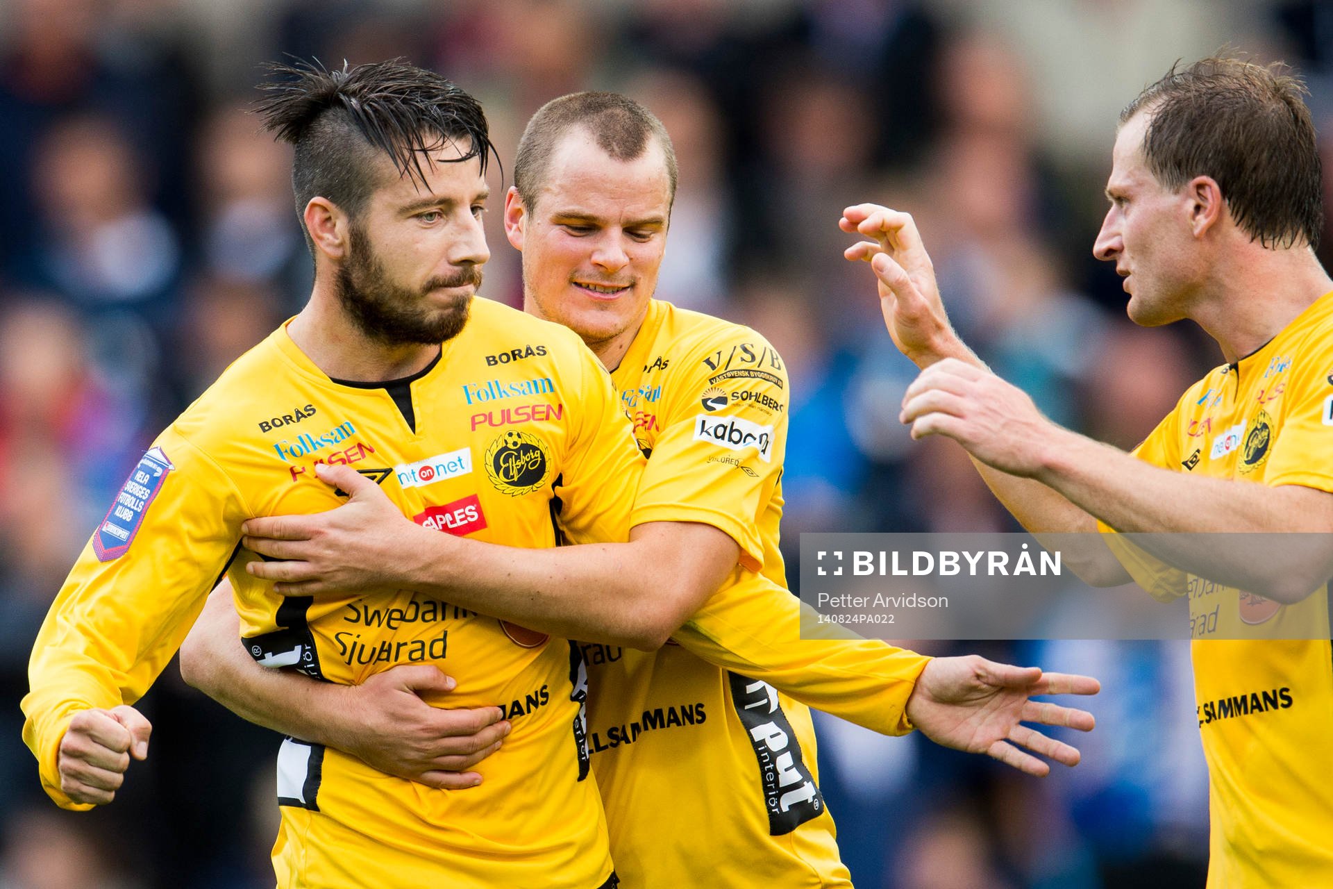 Elfsborgs Mikkel Beckmann (tv) jublar