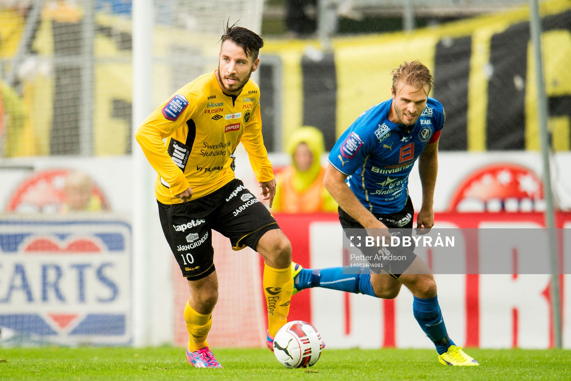 Elfsborgs Mikkel Beckmann och Halmstads Jesper Westerberg