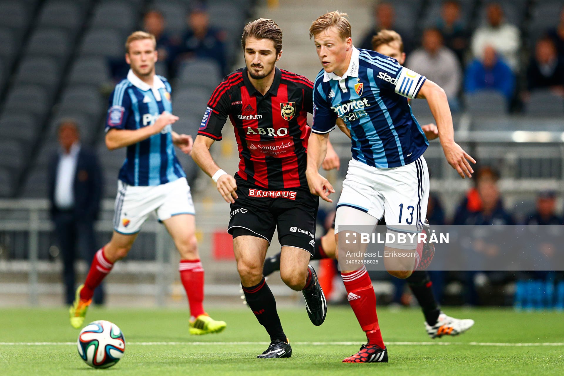 Brommapojkarnas Dardan Rexhepi och Djurgårdens Emil