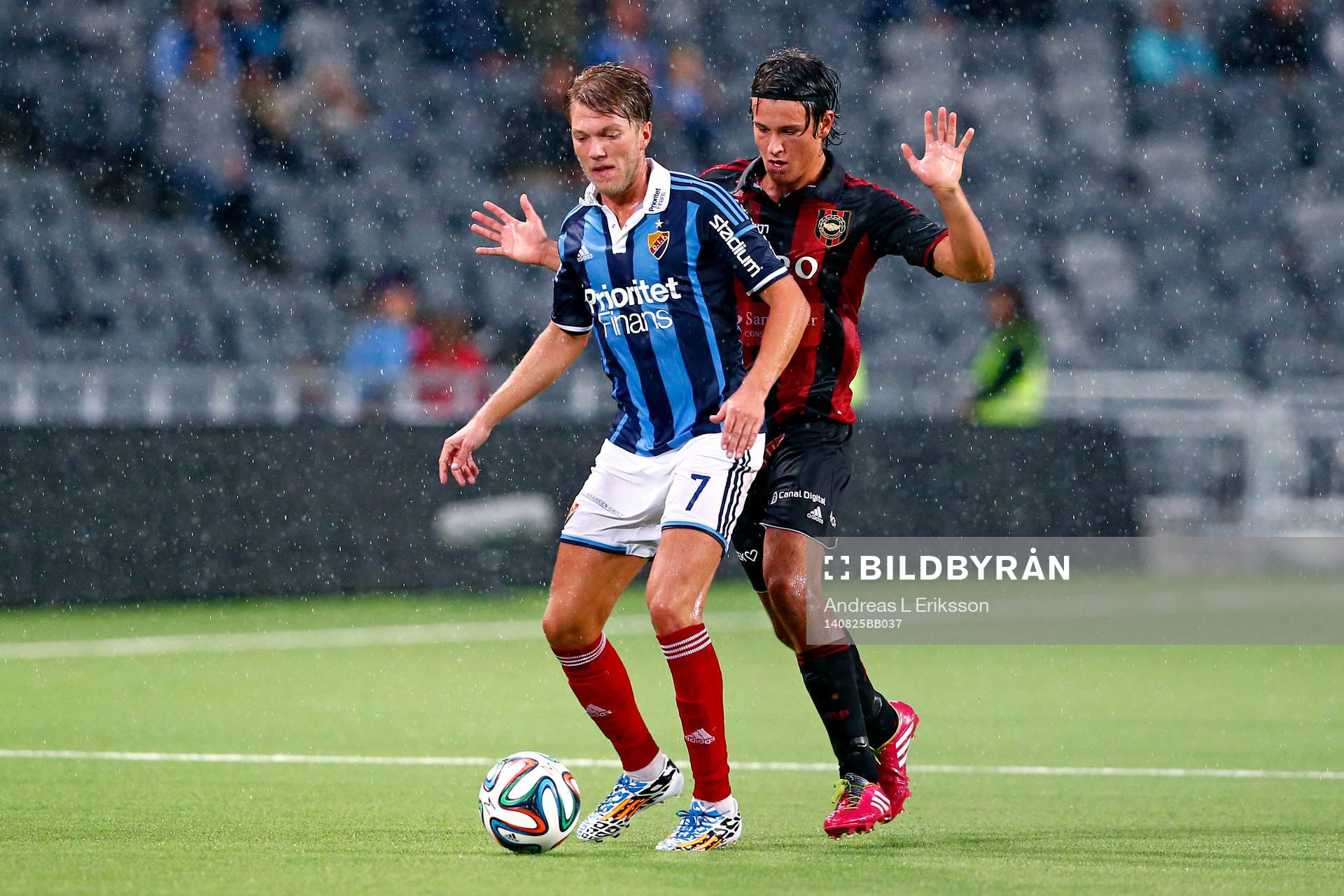 Djurgårdens Martin Broberg och Brommapojkarnas Stefano