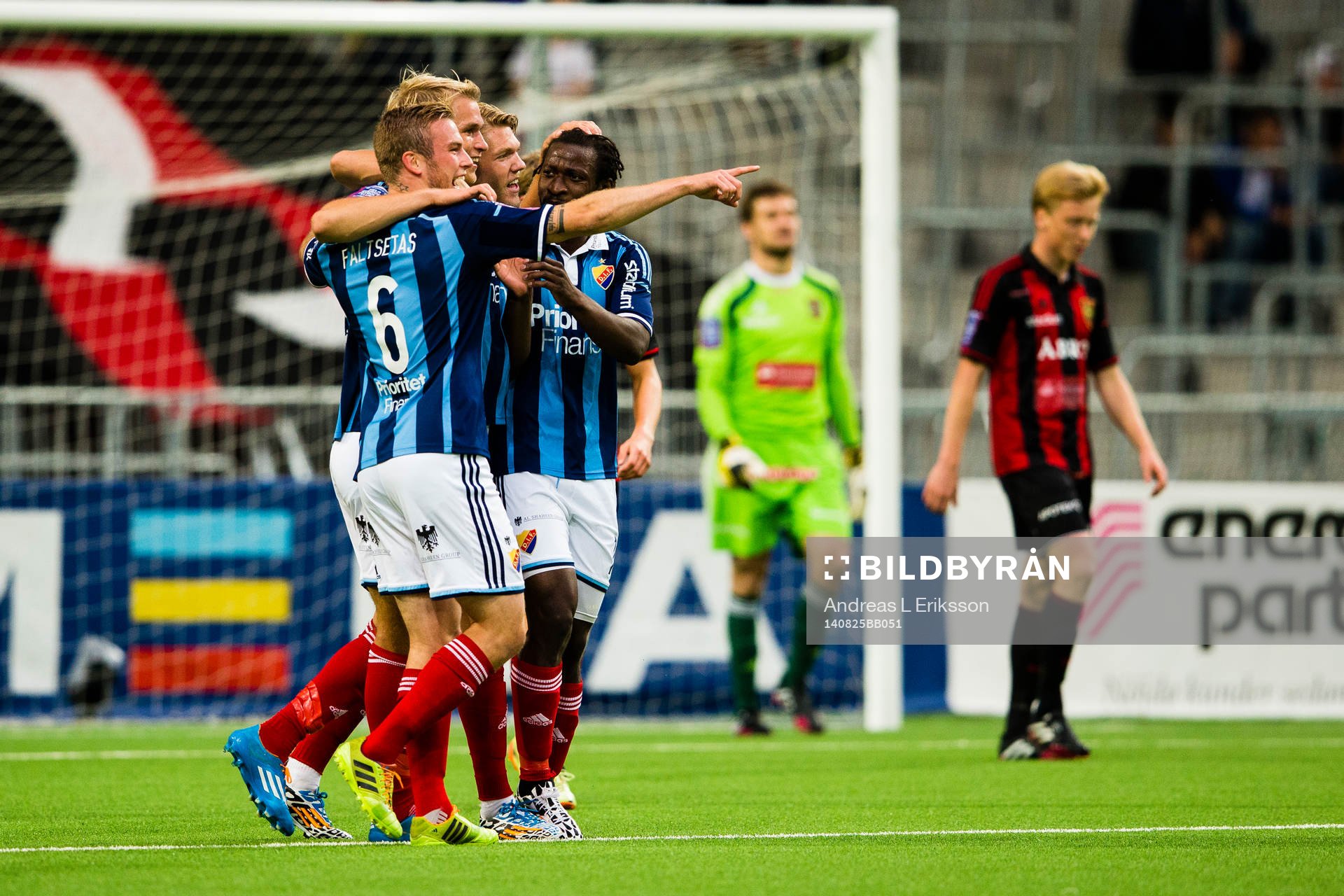 Djurgårdens Sebastian Andersson jublar