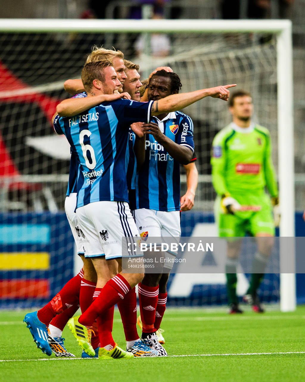 Djurgårdens Sebastian Andersson jublar
