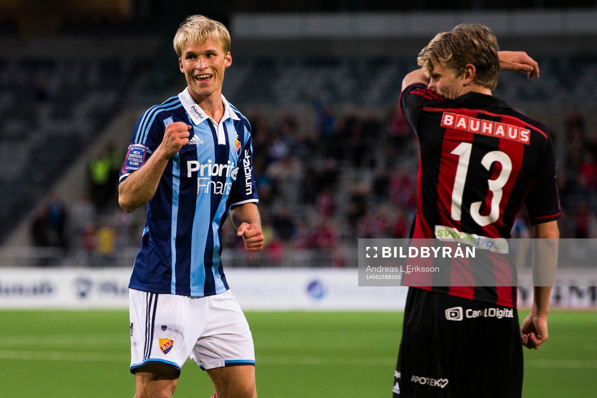 Djurgårdens Sebastian Andersson jublar